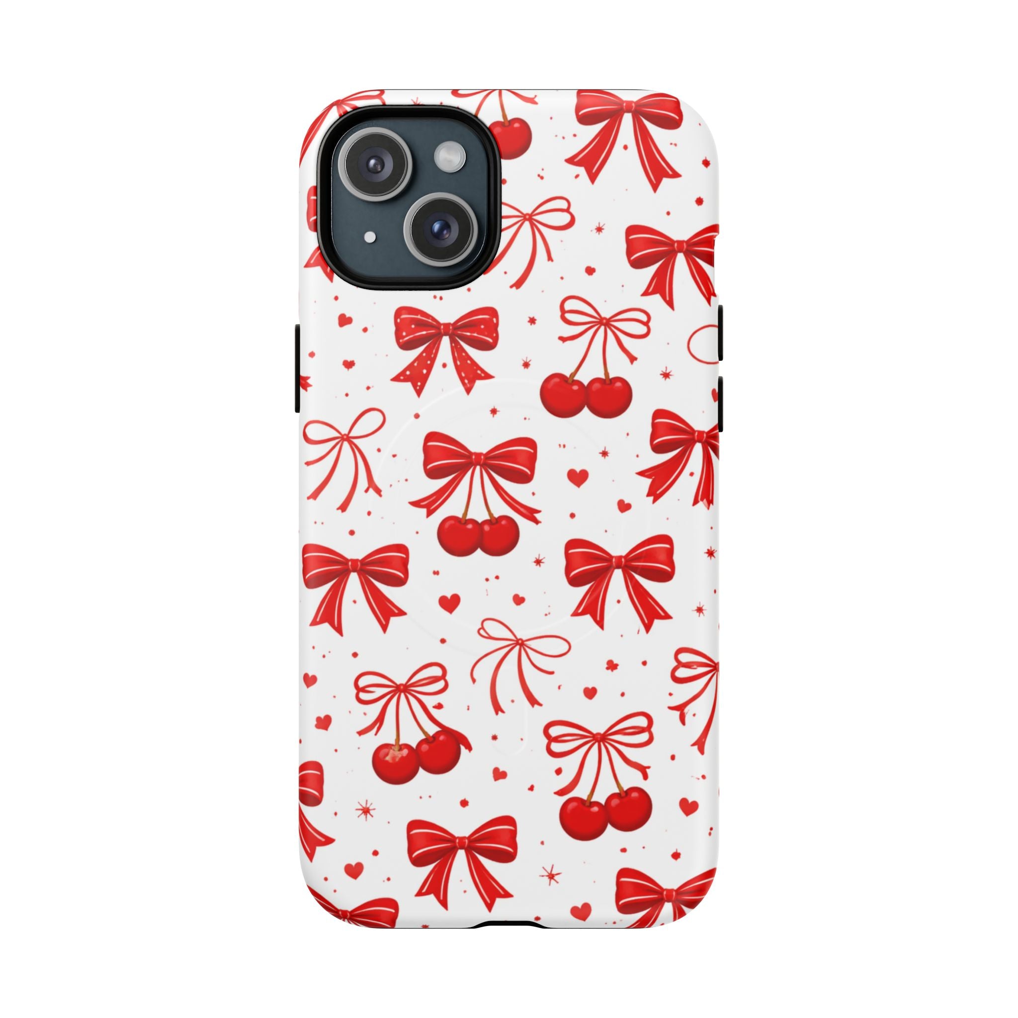 Cherry Bow iPhone Case – MagSafe Compatible
