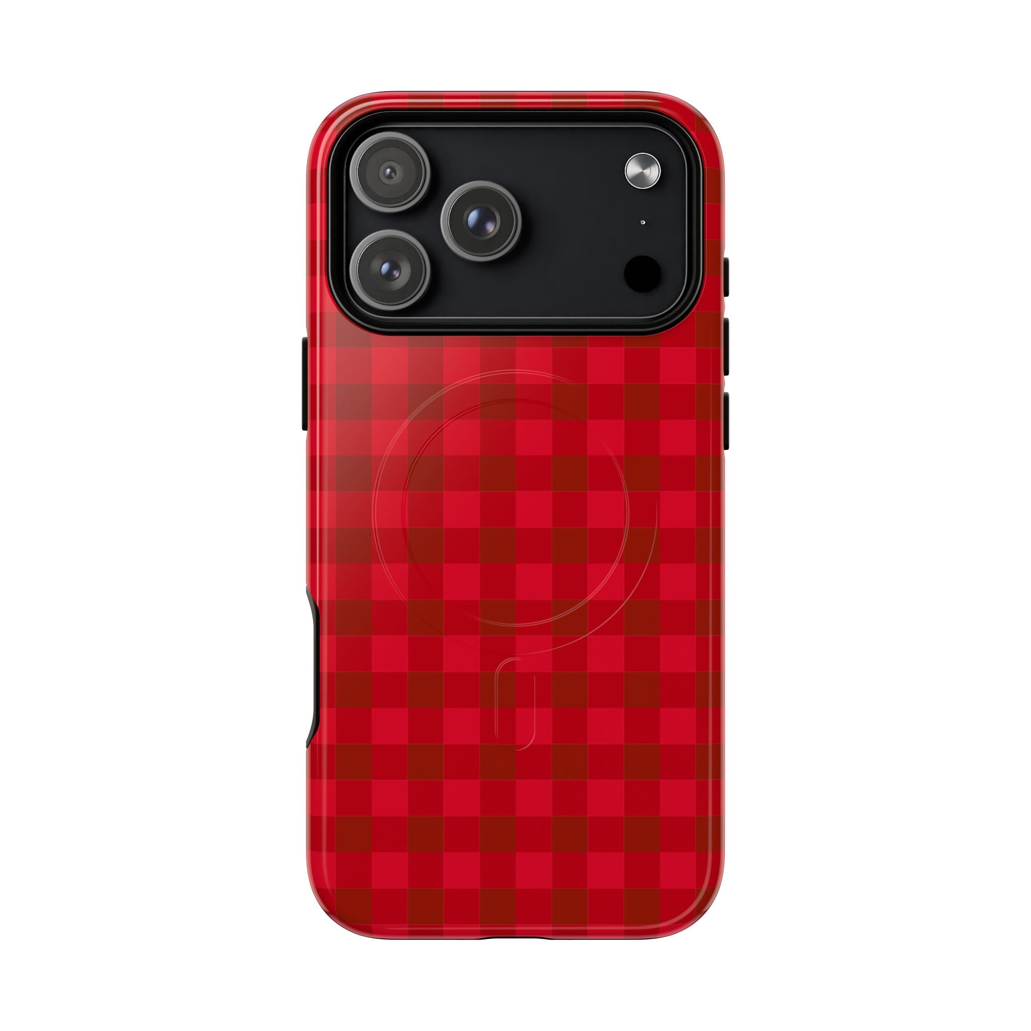 Red Buffalo Plaid iPhone Case – MagSafe Compatible