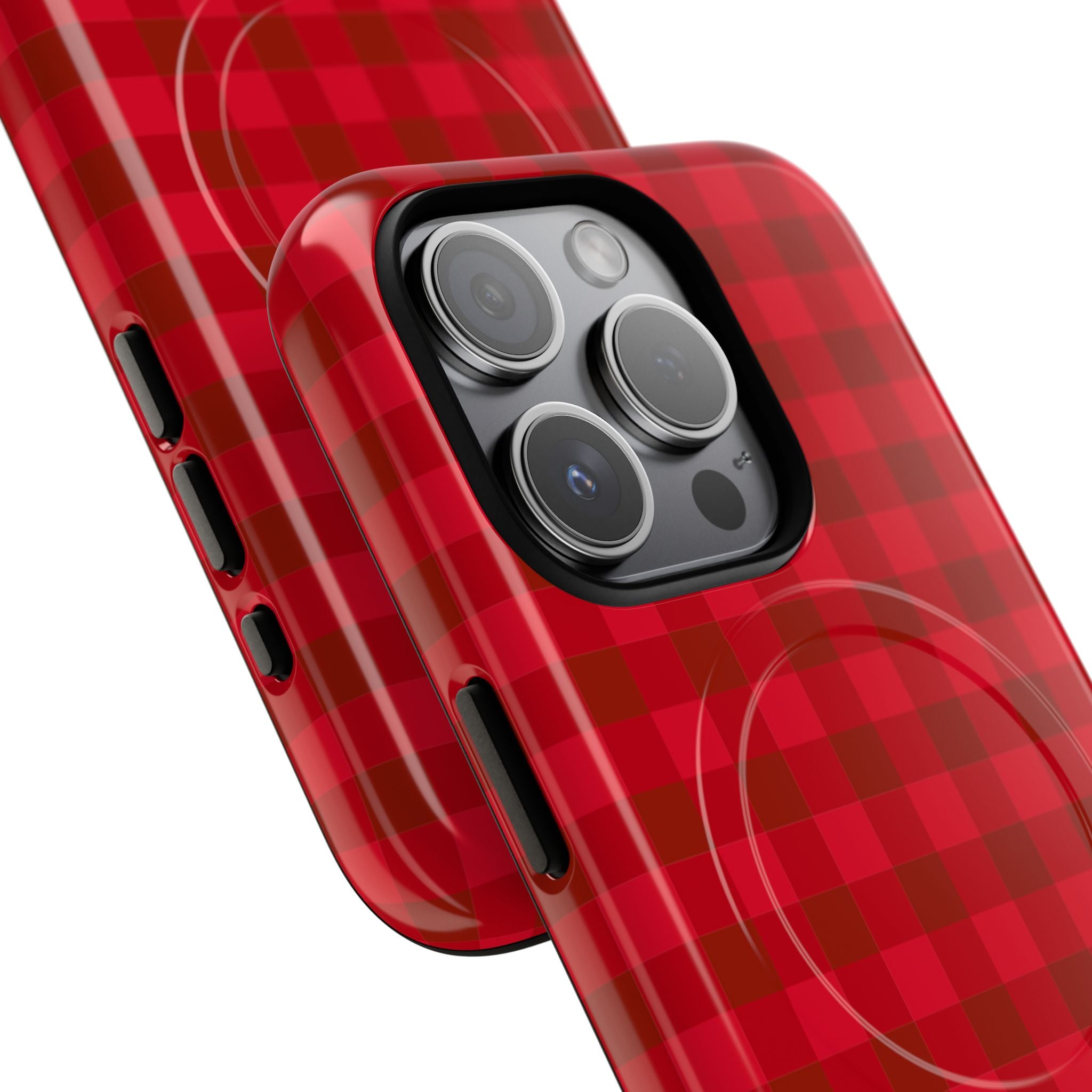 Red Buffalo Plaid iPhone Case – MagSafe Compatible