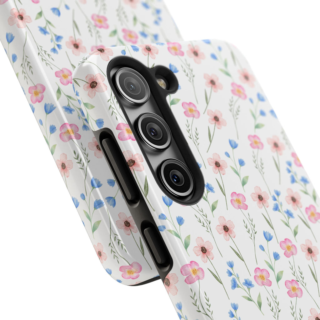 Wildflower Meadow Tough Samsung Case – Pastel Floral Protective Phone Cover