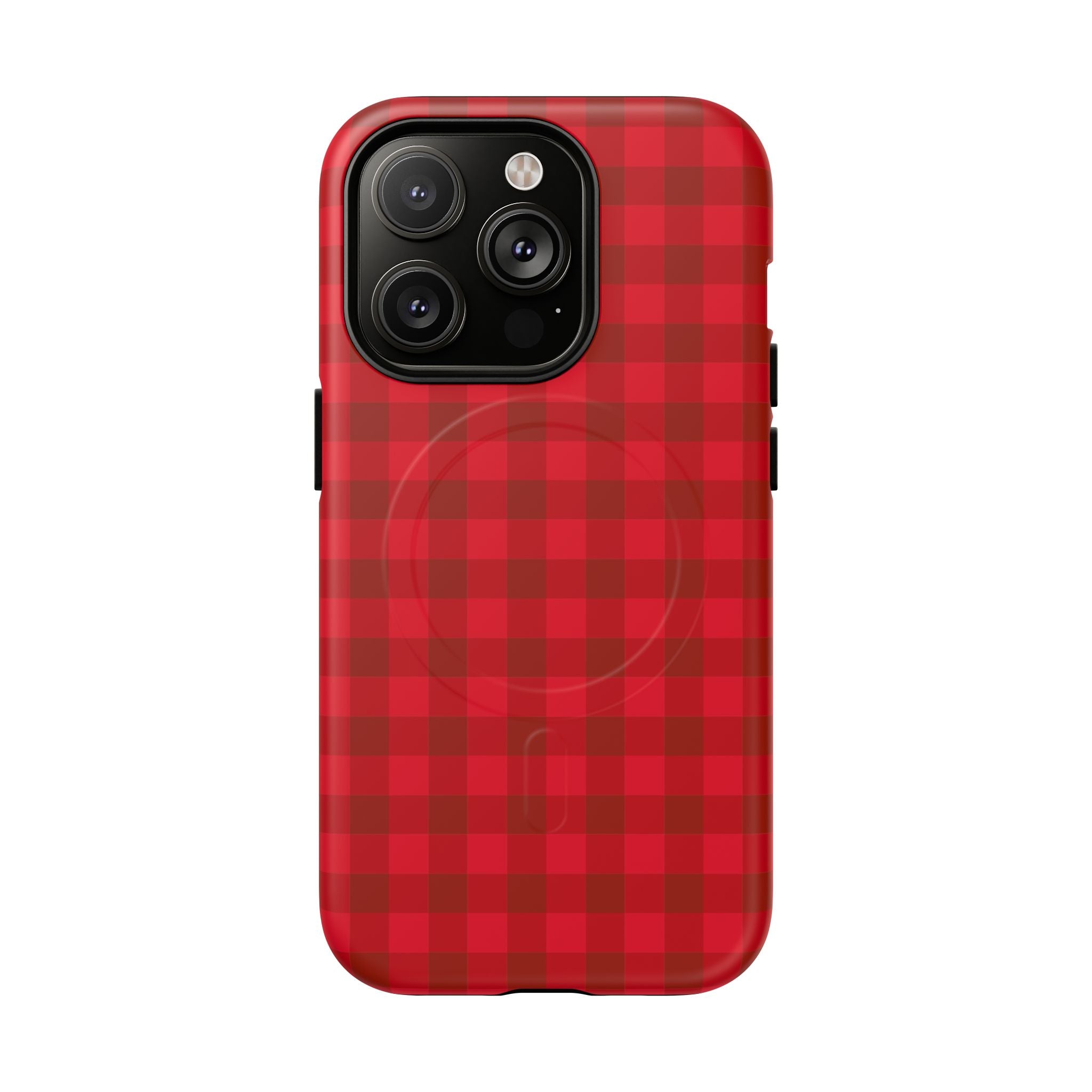Red Buffalo Plaid iPhone Case – MagSafe Compatible