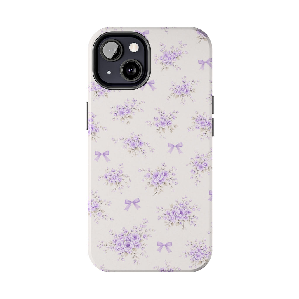 Lavender Floral Bouquet iPhone Case | Tough Phone Case