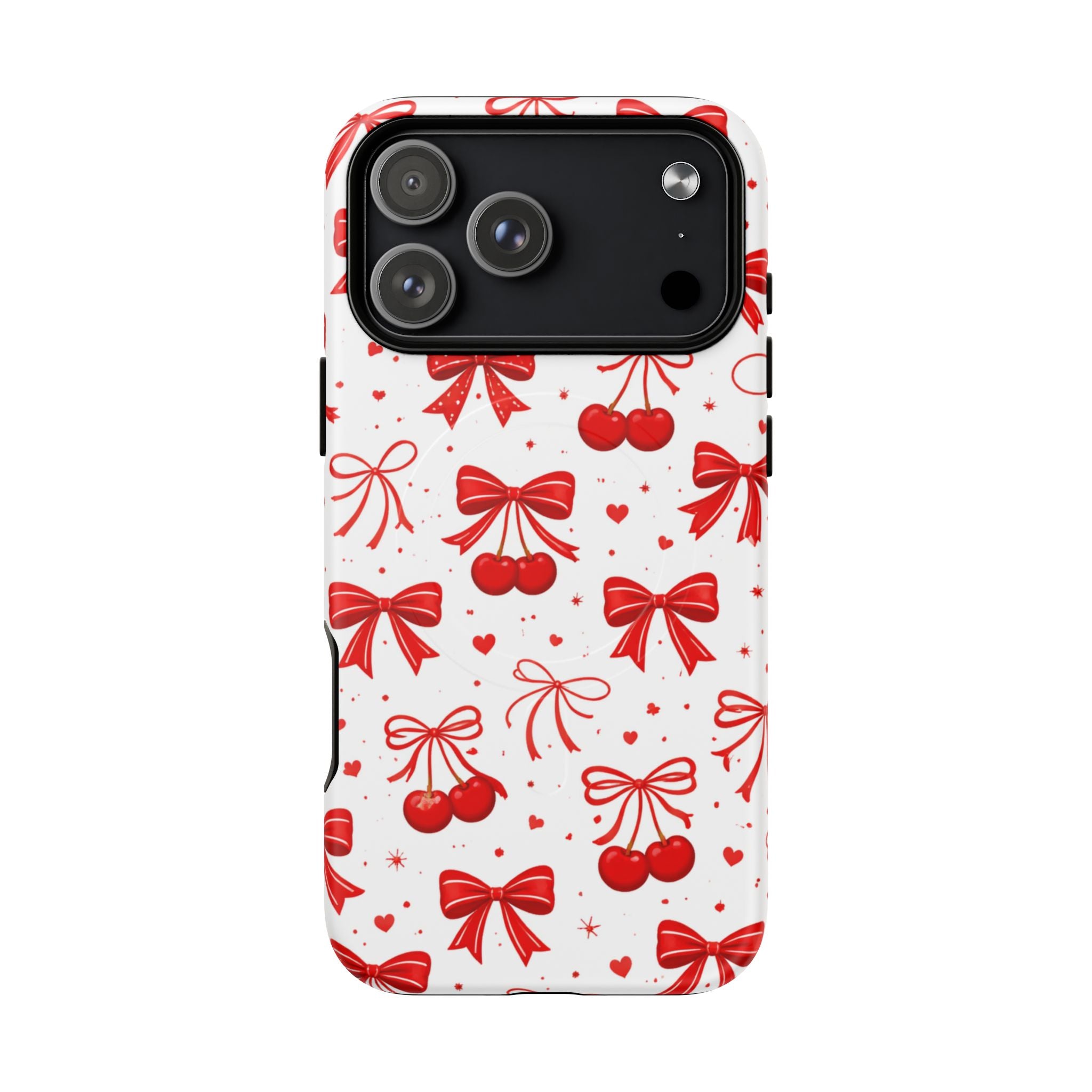 Cherry Bow iPhone Case – MagSafe Compatible