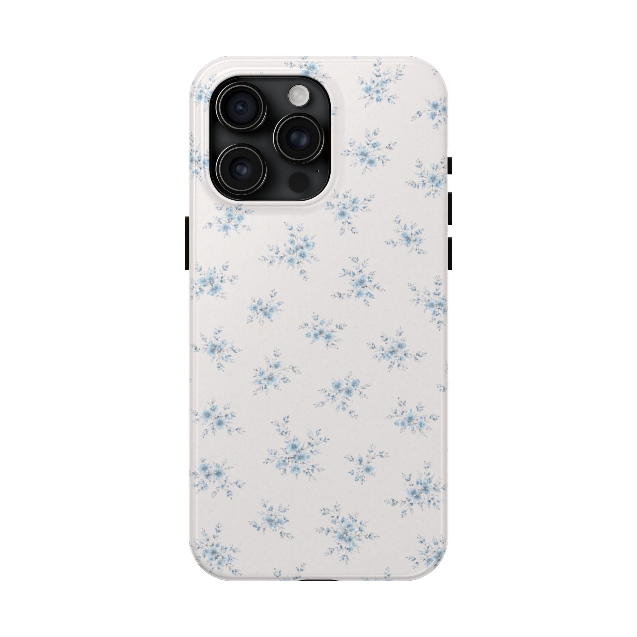 Blue Floral Sprig iPhone Case | Tough Phone Case