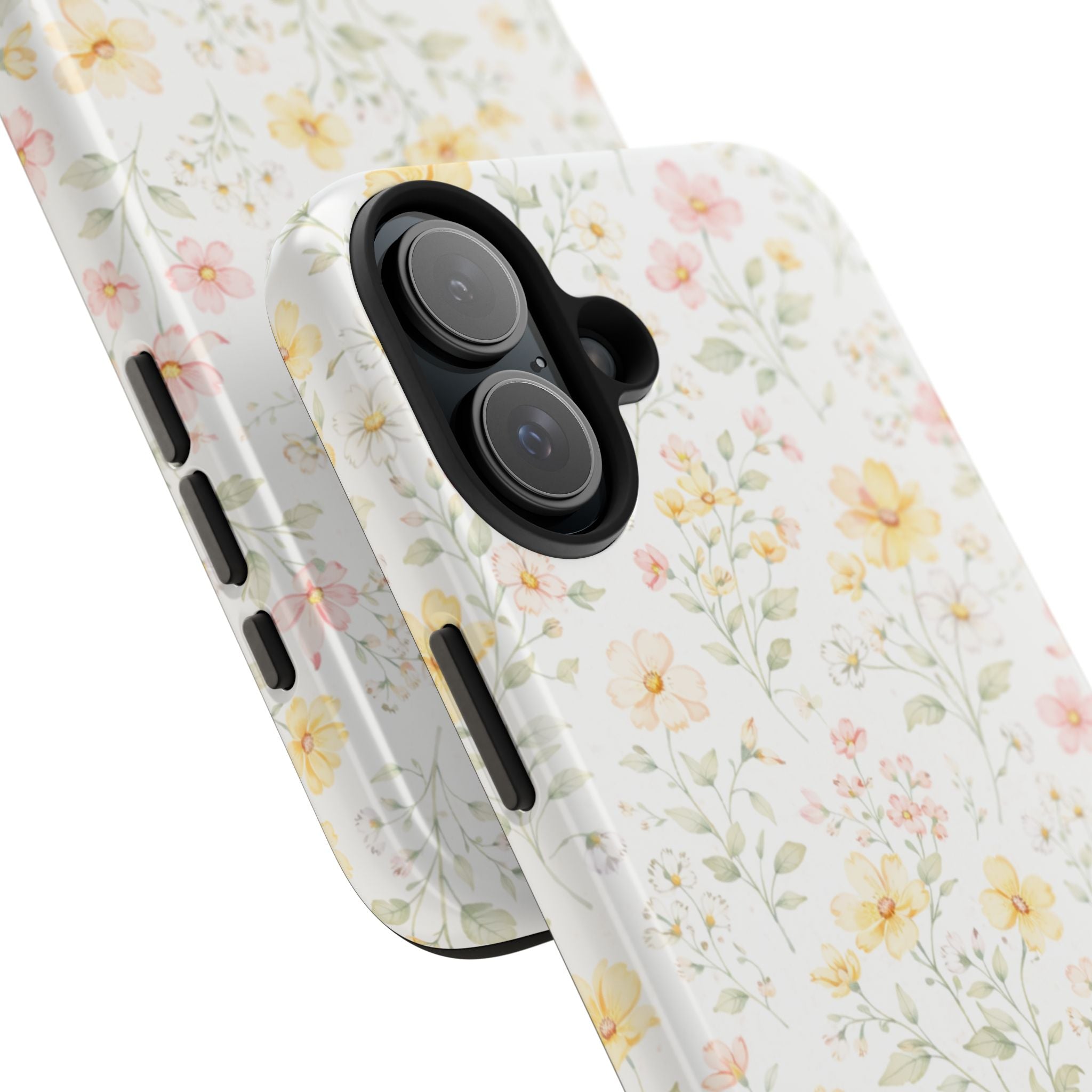 Delicate Pastel Wildflowers Tough Phone Case, Floral Botanical Pattern