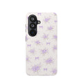 Lavender Floral Bouquet Samsung Galaxy  phone case | purple bow pattern