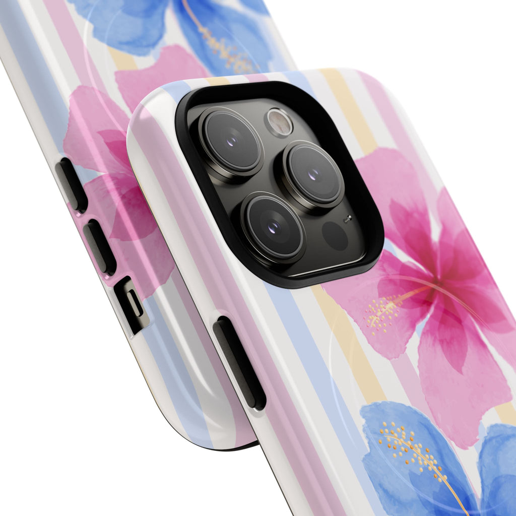 Floral Hibiscus iPhone Case – MagSafe Compatible