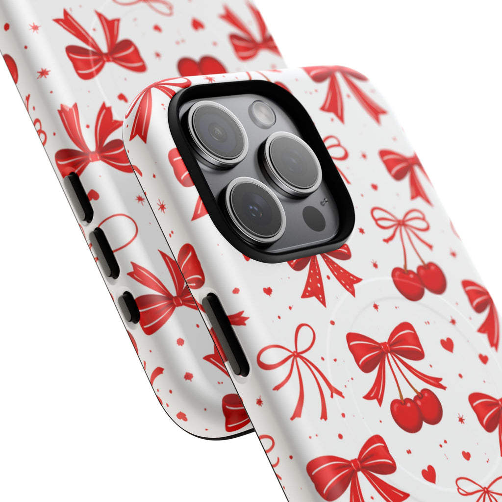 Cherry Bow iPhone Case – MagSafe Compatible