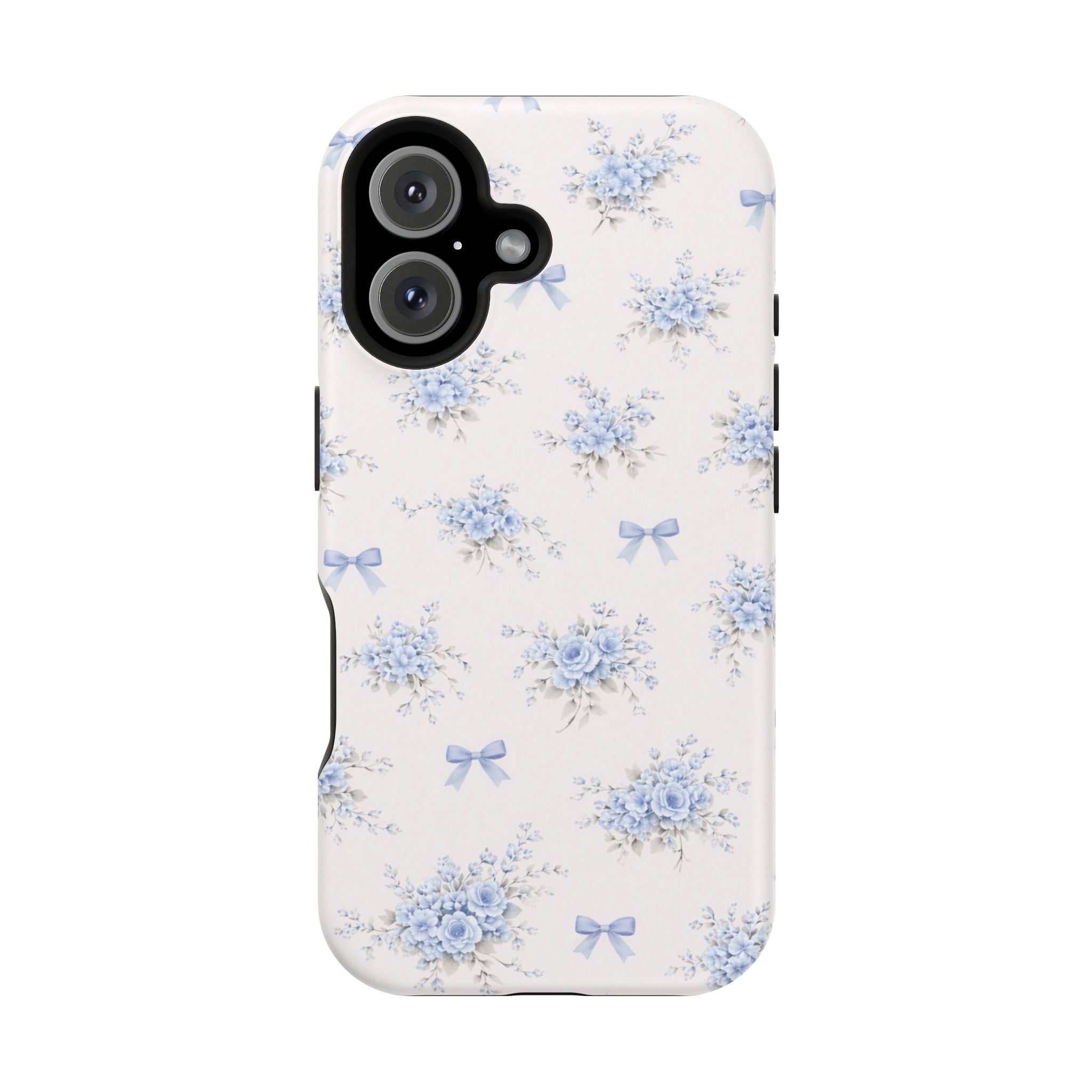 Blue Floral Bouquet iPhone Case | Magnetic Impact-Resistant Case