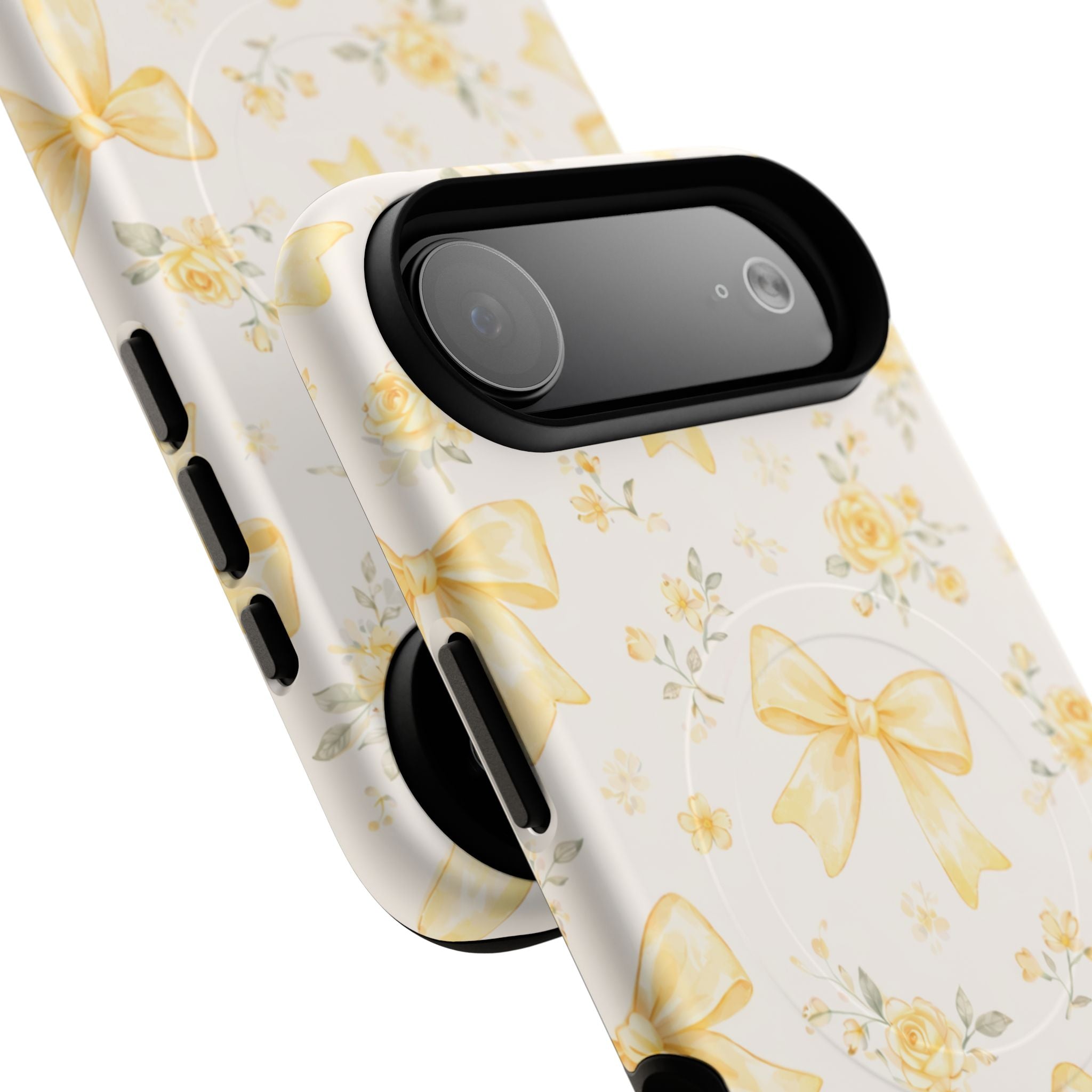 Yellow Rose Bow iPhone Case – MagSafe Compatible