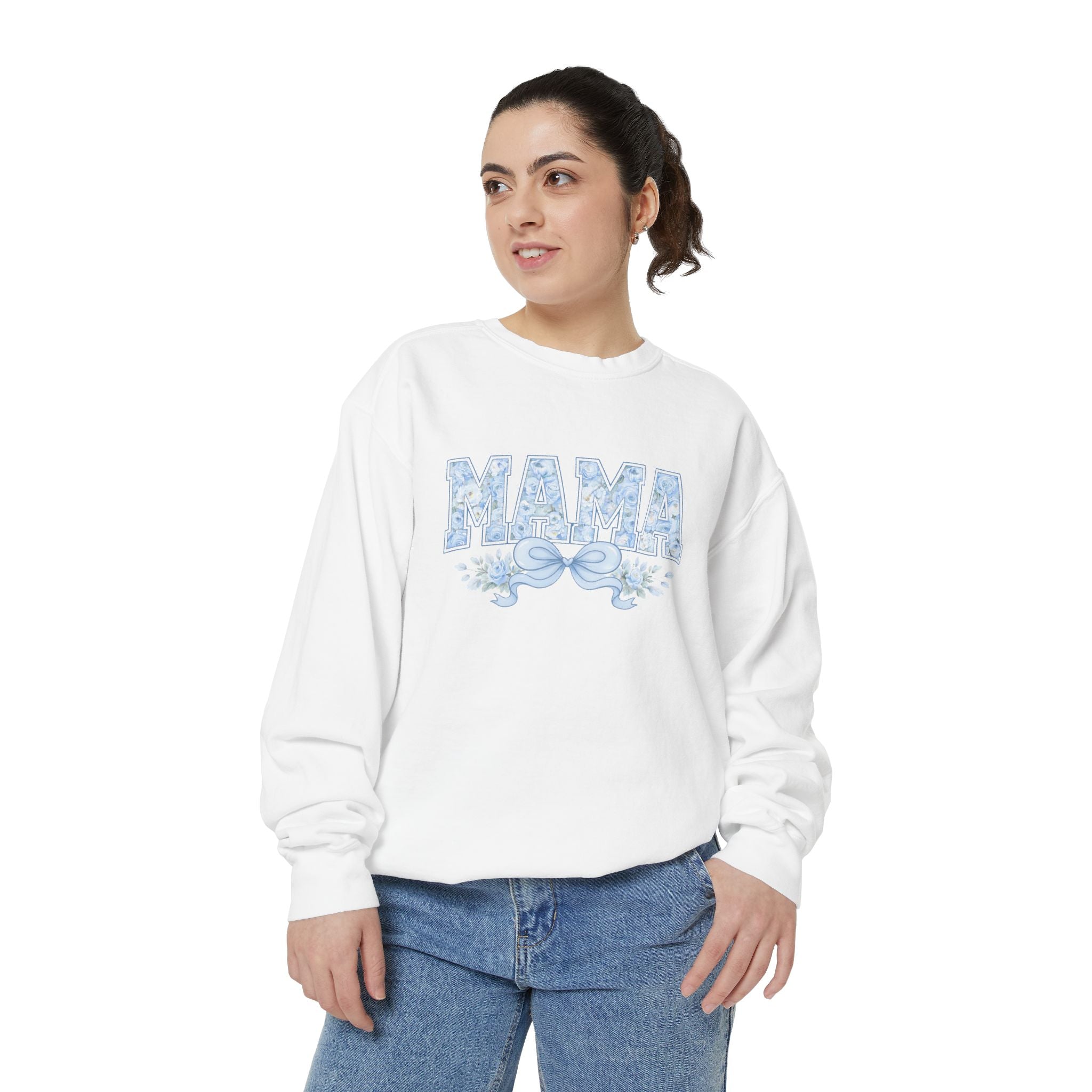 Mama Floral Script Sweatshirt — Cozy Mother's Day Gift
