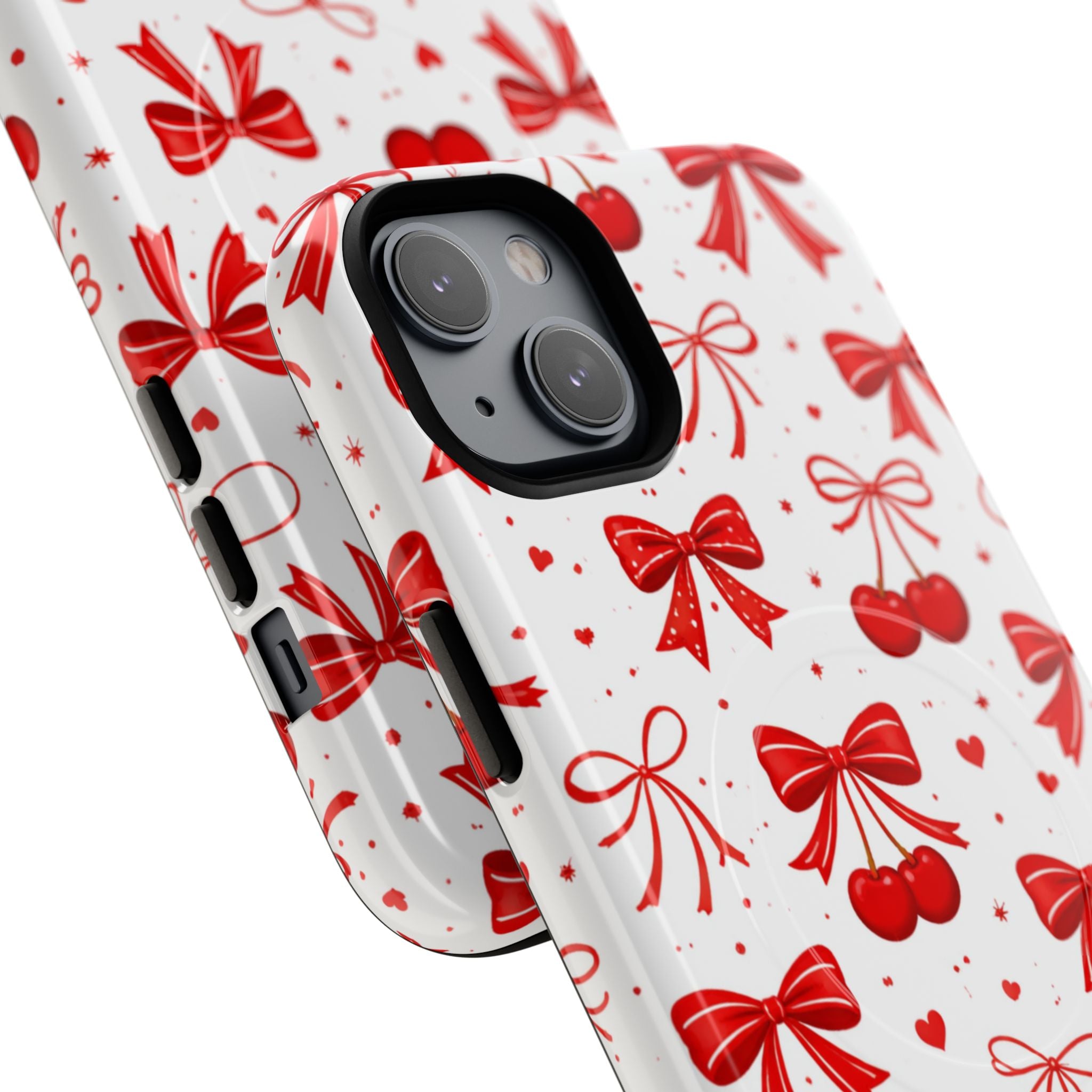 Cherry Bow iPhone Case – MagSafe Compatible