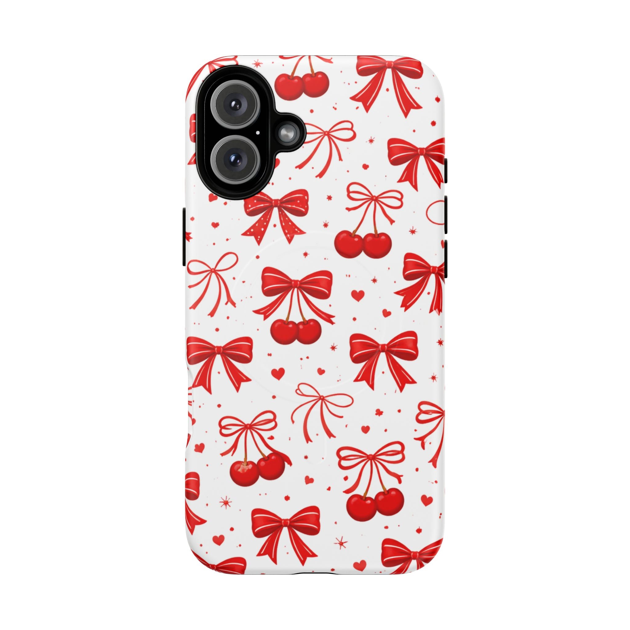 Cherry Bow iPhone Case – MagSafe Compatible