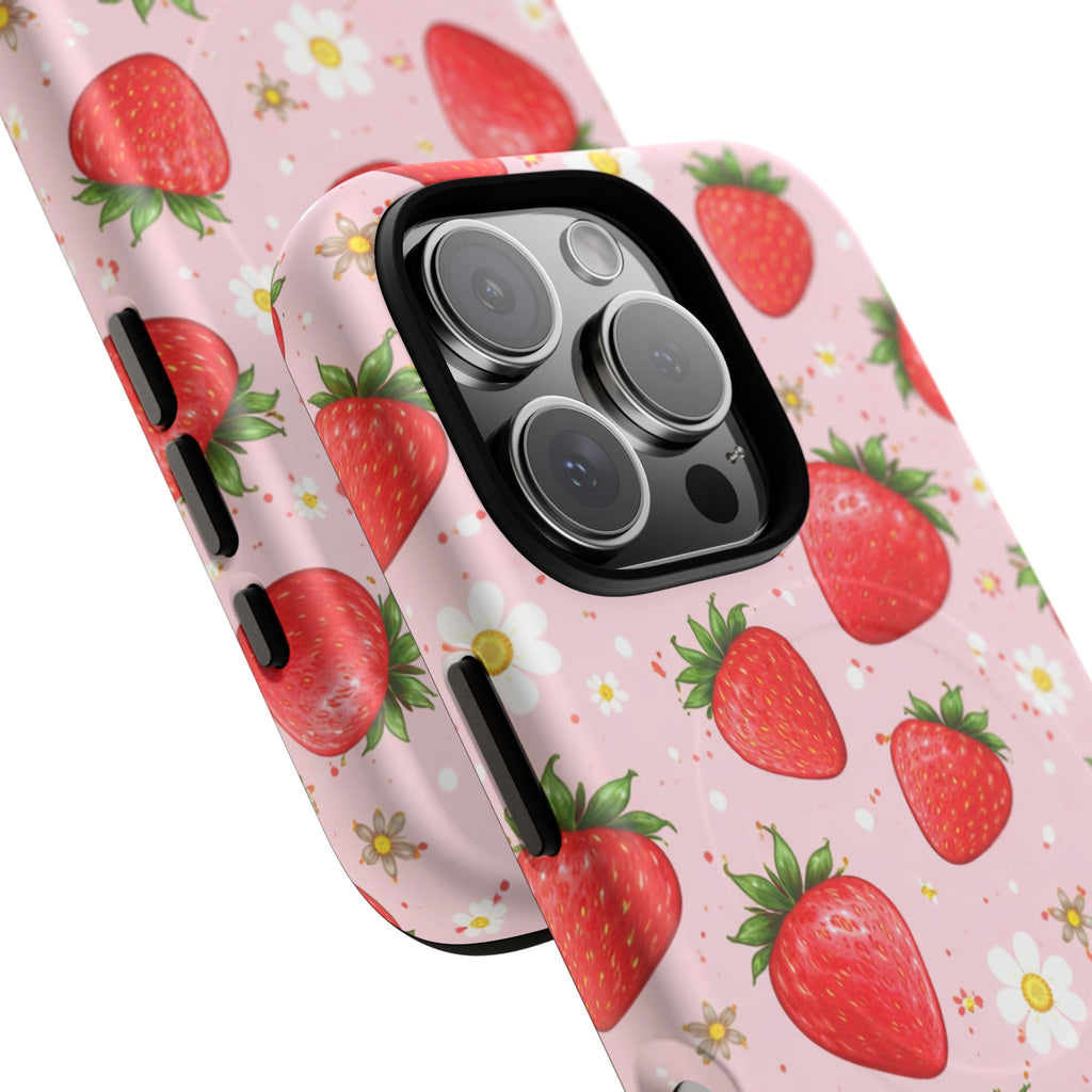 Strawberry iPhone Case – MagSafe Compatible