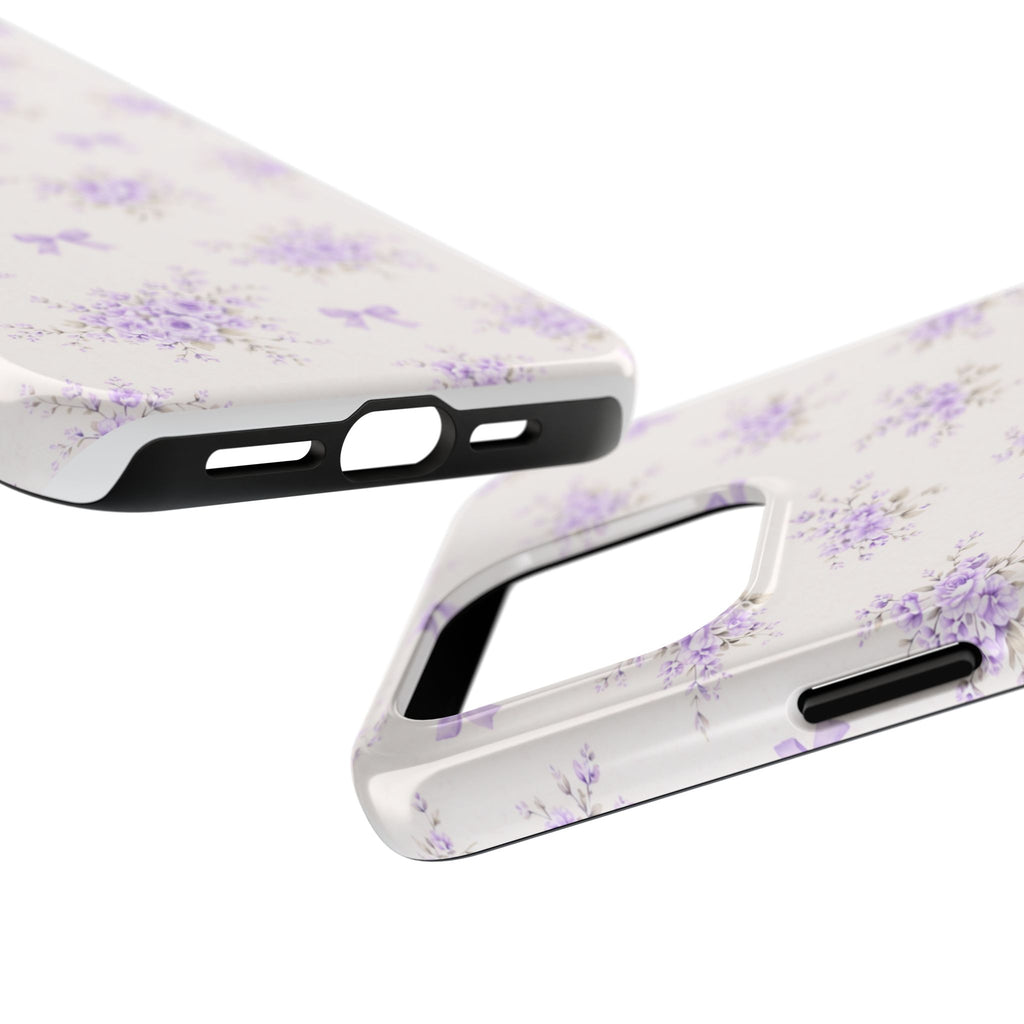 Lavender Floral Bouquet iPhone Case | Tough Phone Case