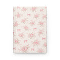 Pink Floral Rose Bows Journal | Hardcover Notebook
