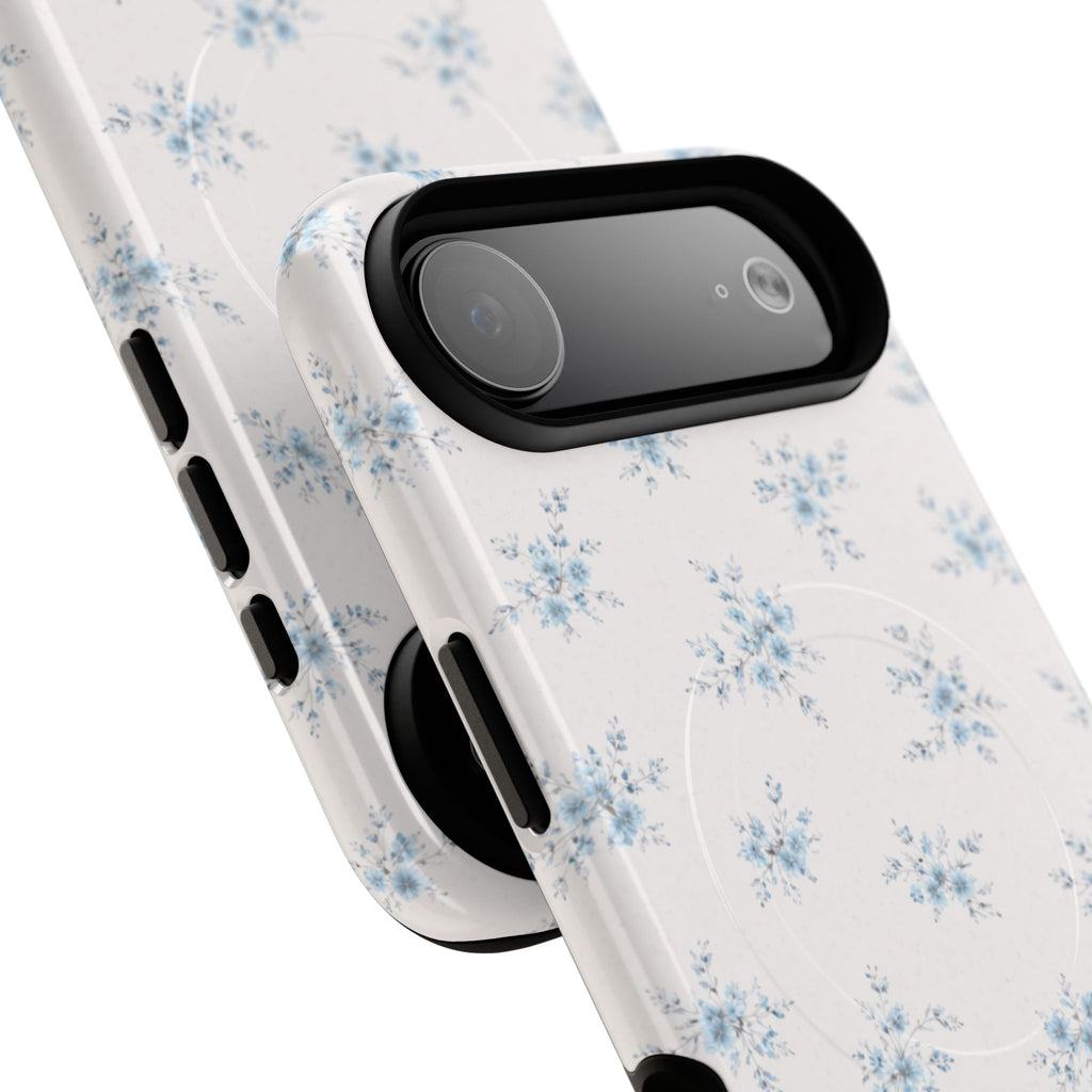 Floral Blue Sprig iPhone Case – MagSafe Compatible