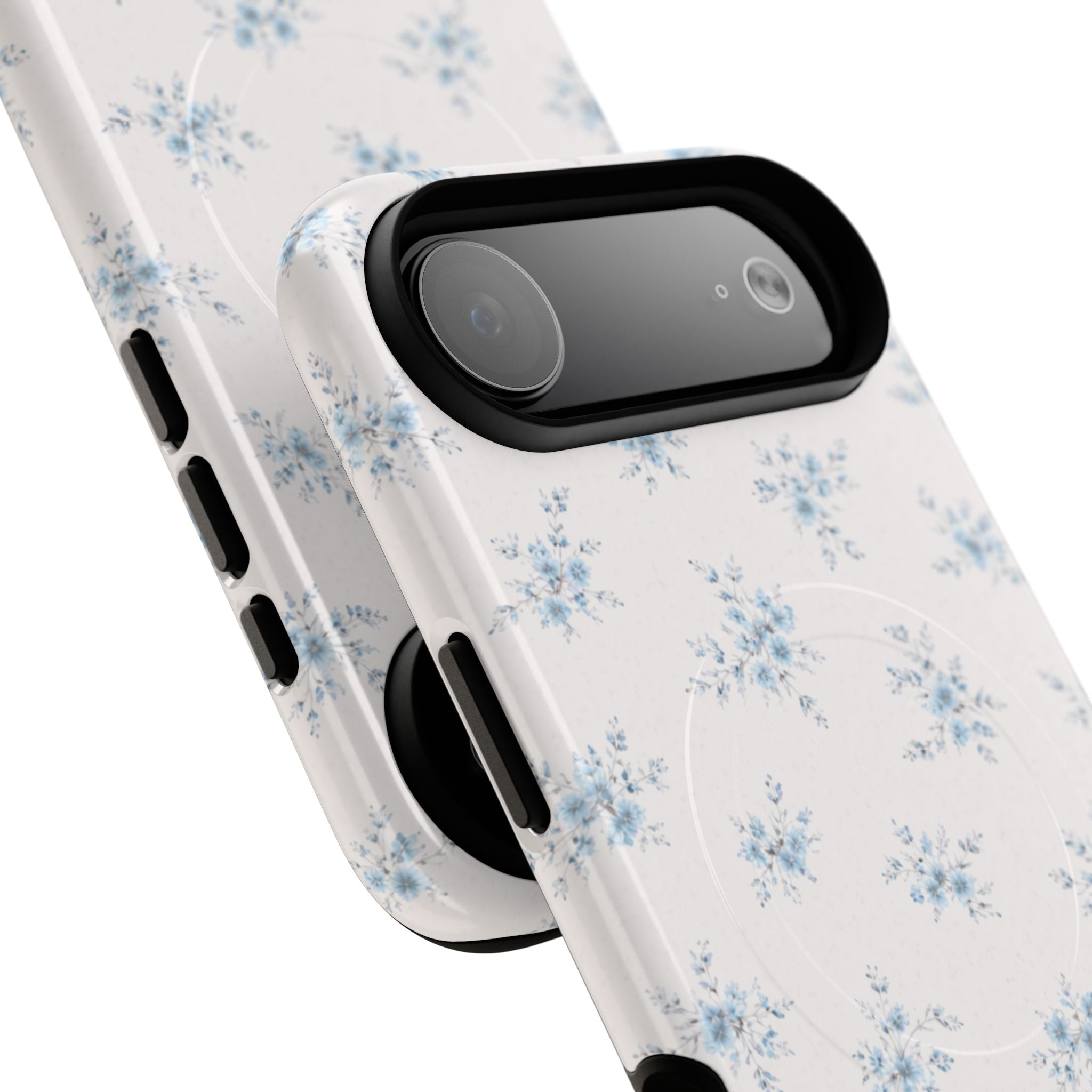 Floral Blue Sprig iPhone Case – MagSafe Compatible