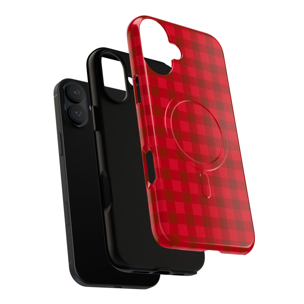 Red Buffalo Plaid iPhone Case – MagSafe Compatible