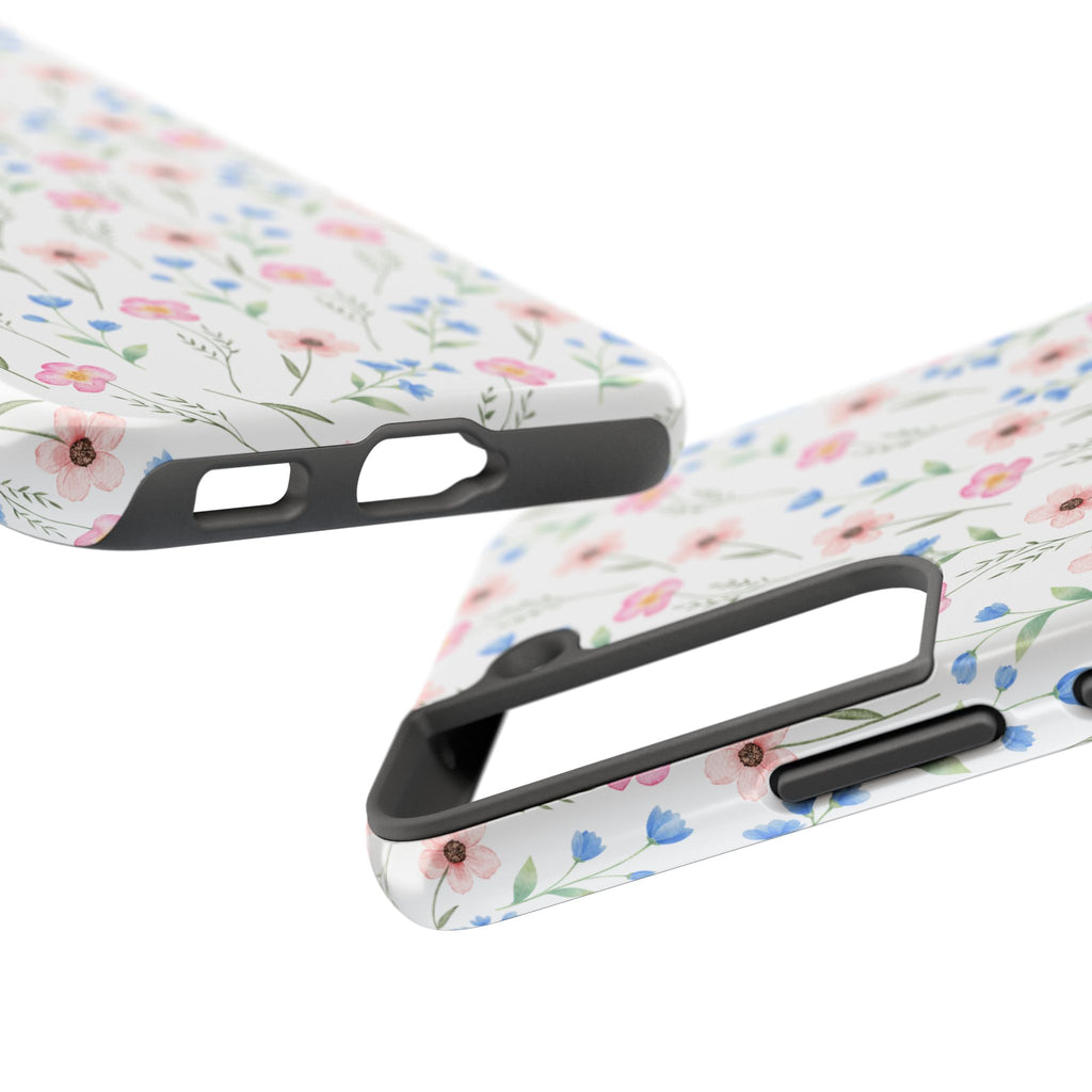 Wildflower Meadow Tough Samsung Case – Pastel Floral Protective Phone Cover