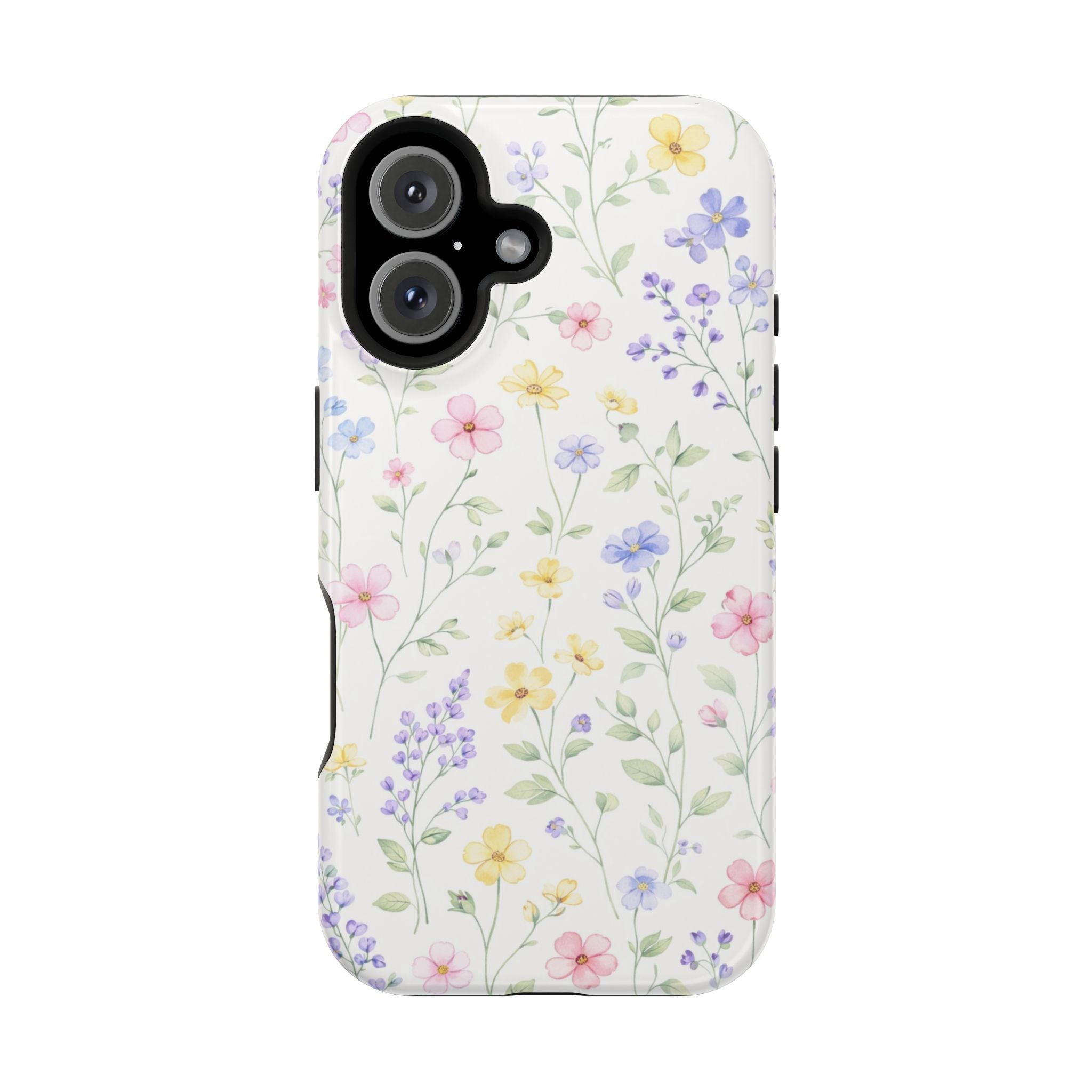 Pastel Wildflower Pattern iPhone Case | Magnetic Impact-Resistant Case