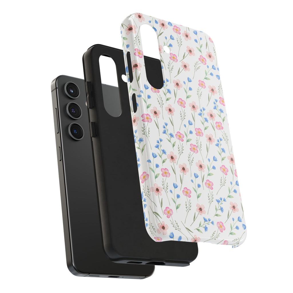 Wildflower Meadow Tough Samsung Case – Pastel Floral Protective Phone Cover