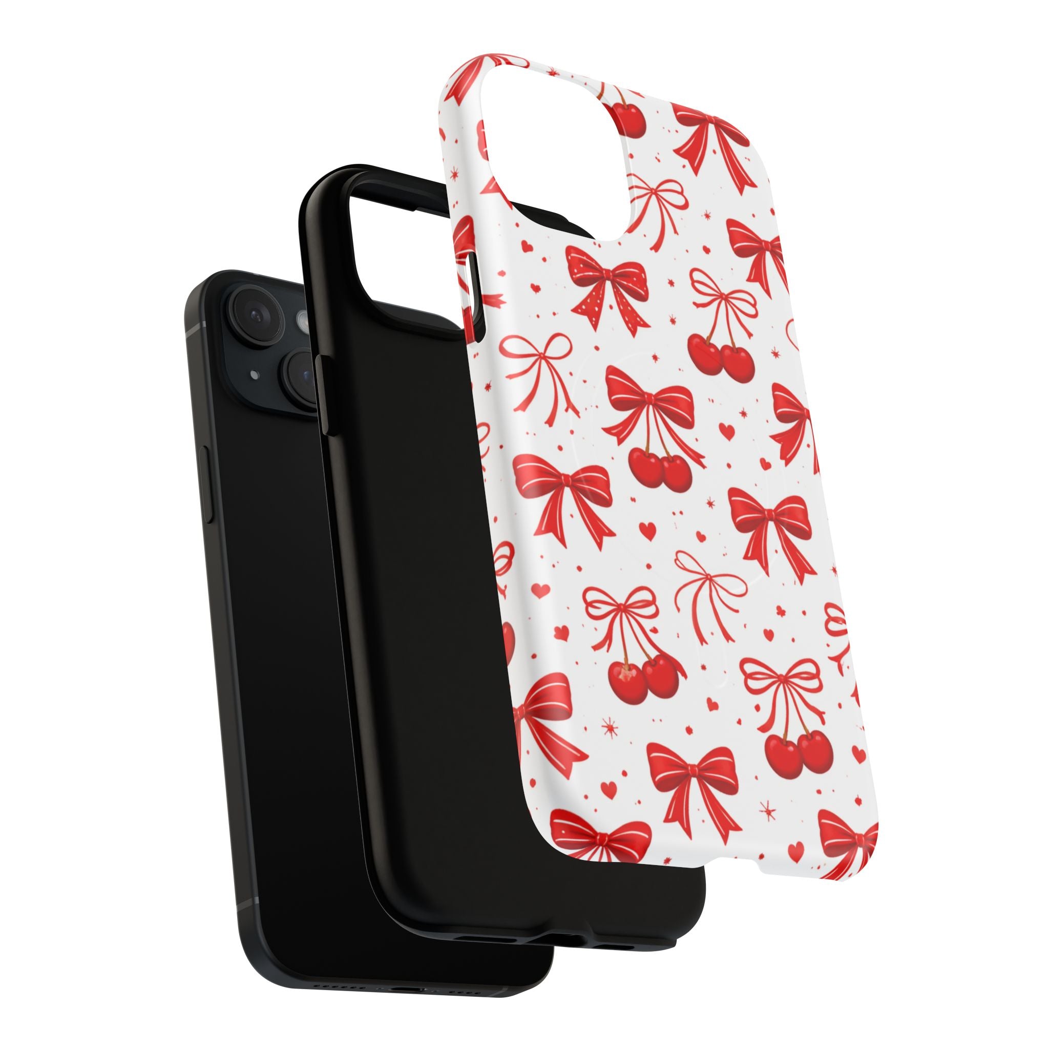 Cherry Bow iPhone Case – MagSafe Compatible