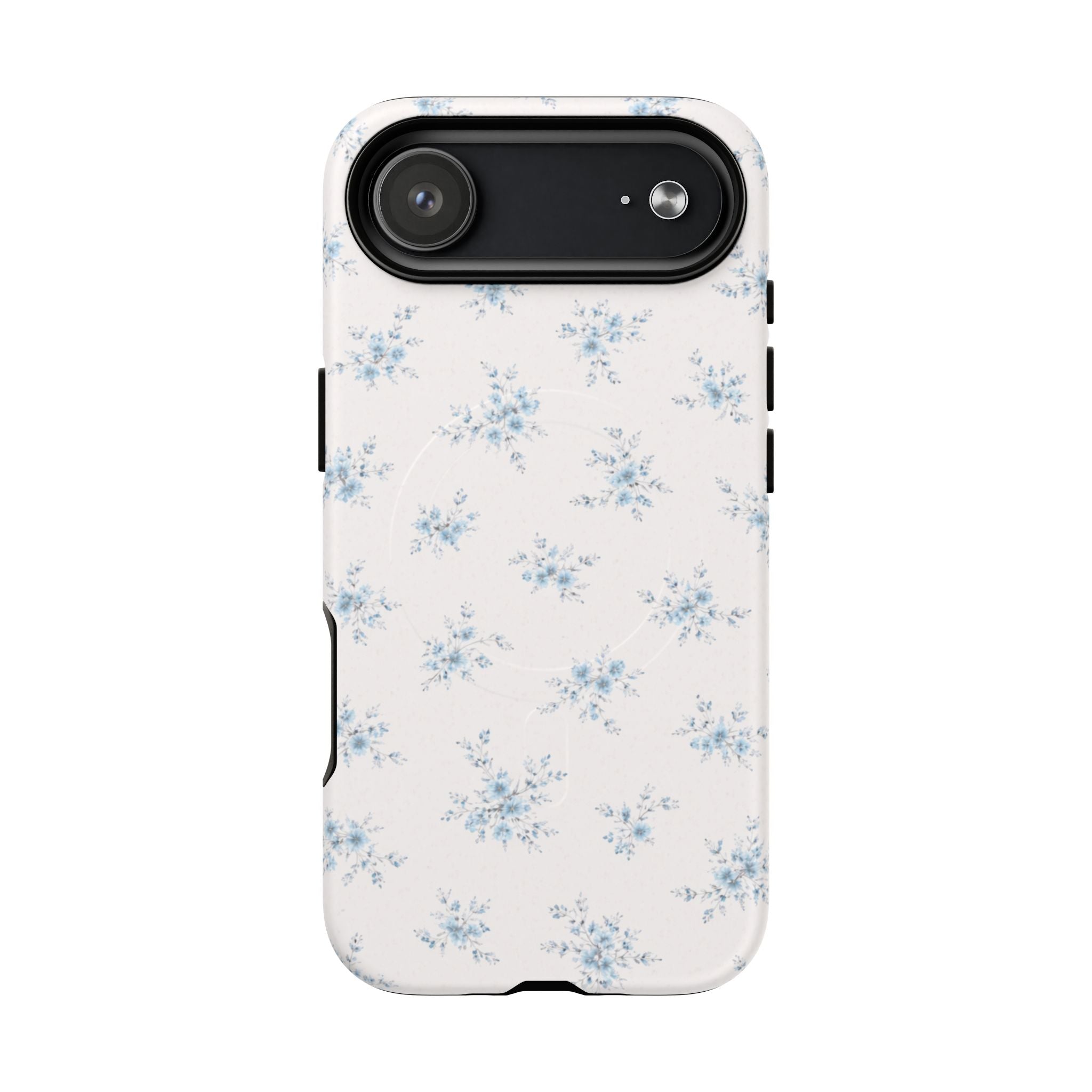 Floral Blue Sprig iPhone Case – MagSafe Compatible