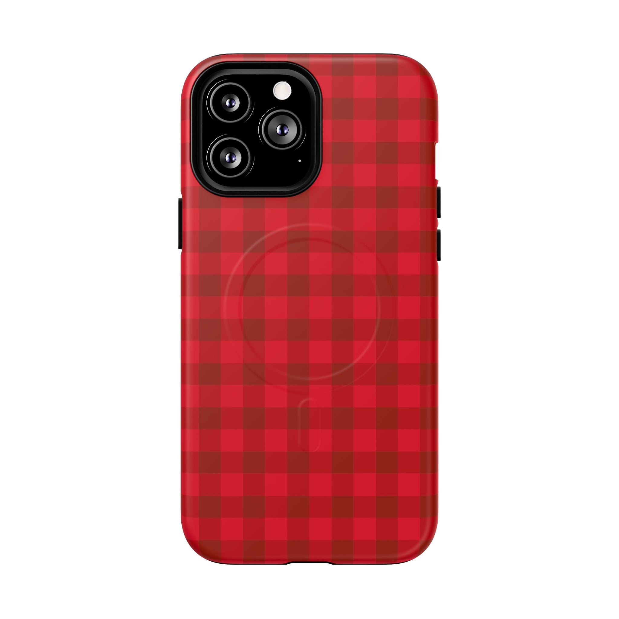 Red Buffalo Plaid iPhone Case – MagSafe Compatible