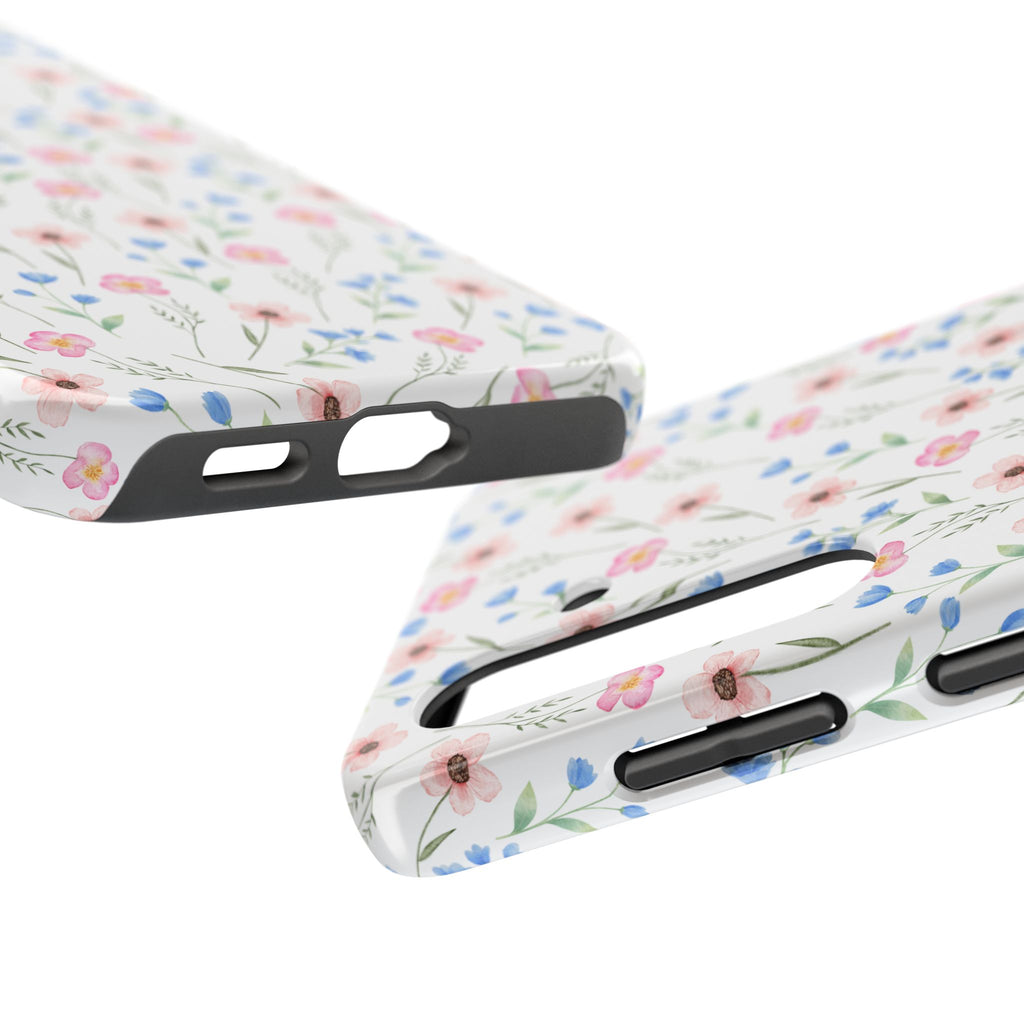 Wildflower Meadow Tough Samsung Case – Pastel Floral Protective Phone Cover