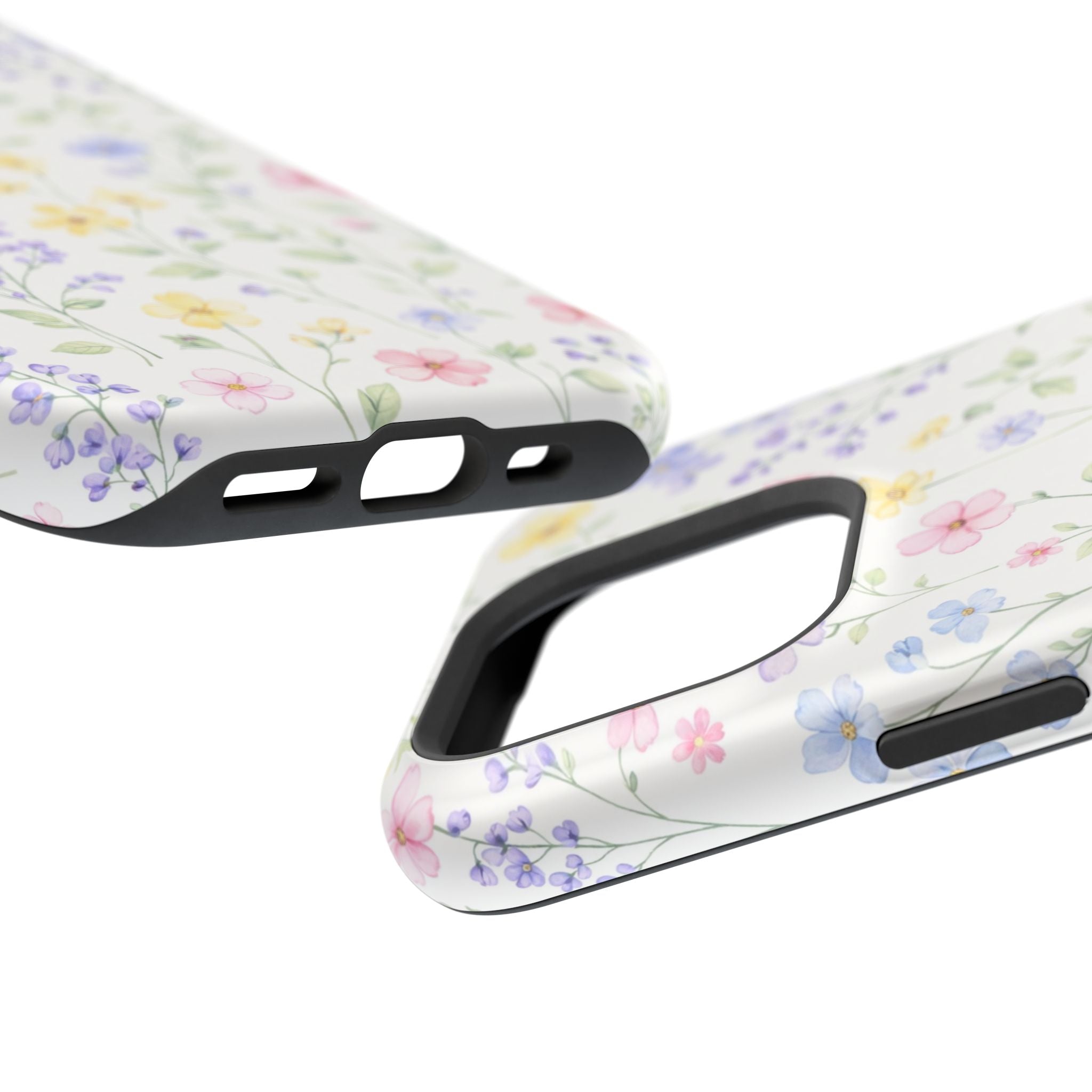 Pastel Wildflower Pattern iPhone Case | Magnetic Impact-Resistant Case