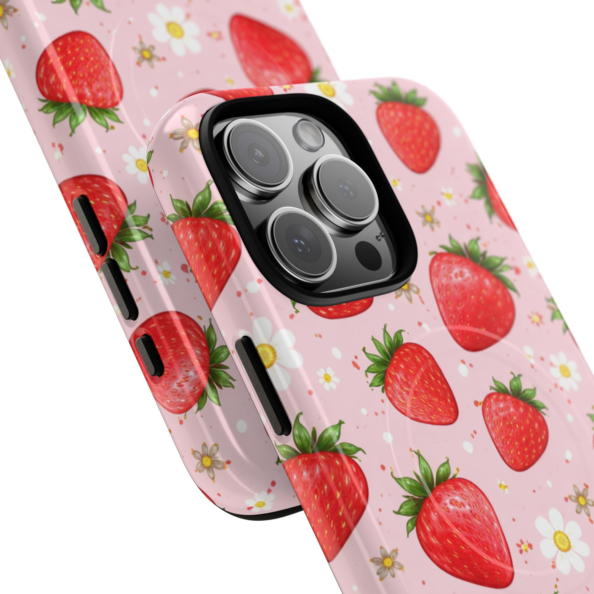 Strawberry iPhone Case – MagSafe Compatible
