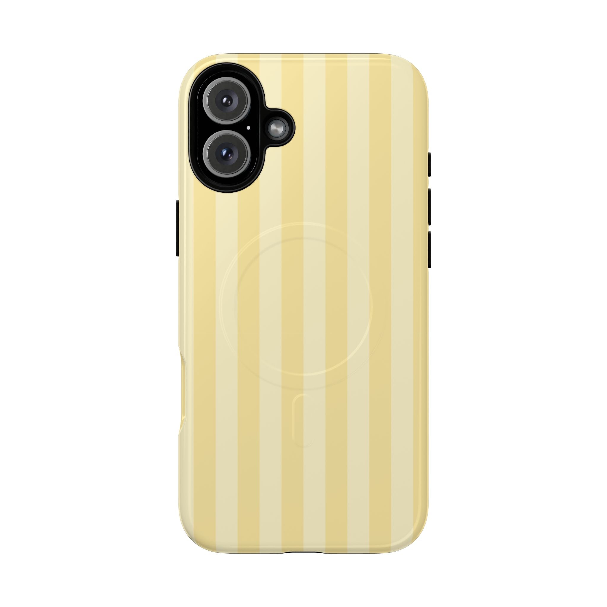 Butter Yellow MagSafe iPhone Case – Dual-Layer Protective Cover