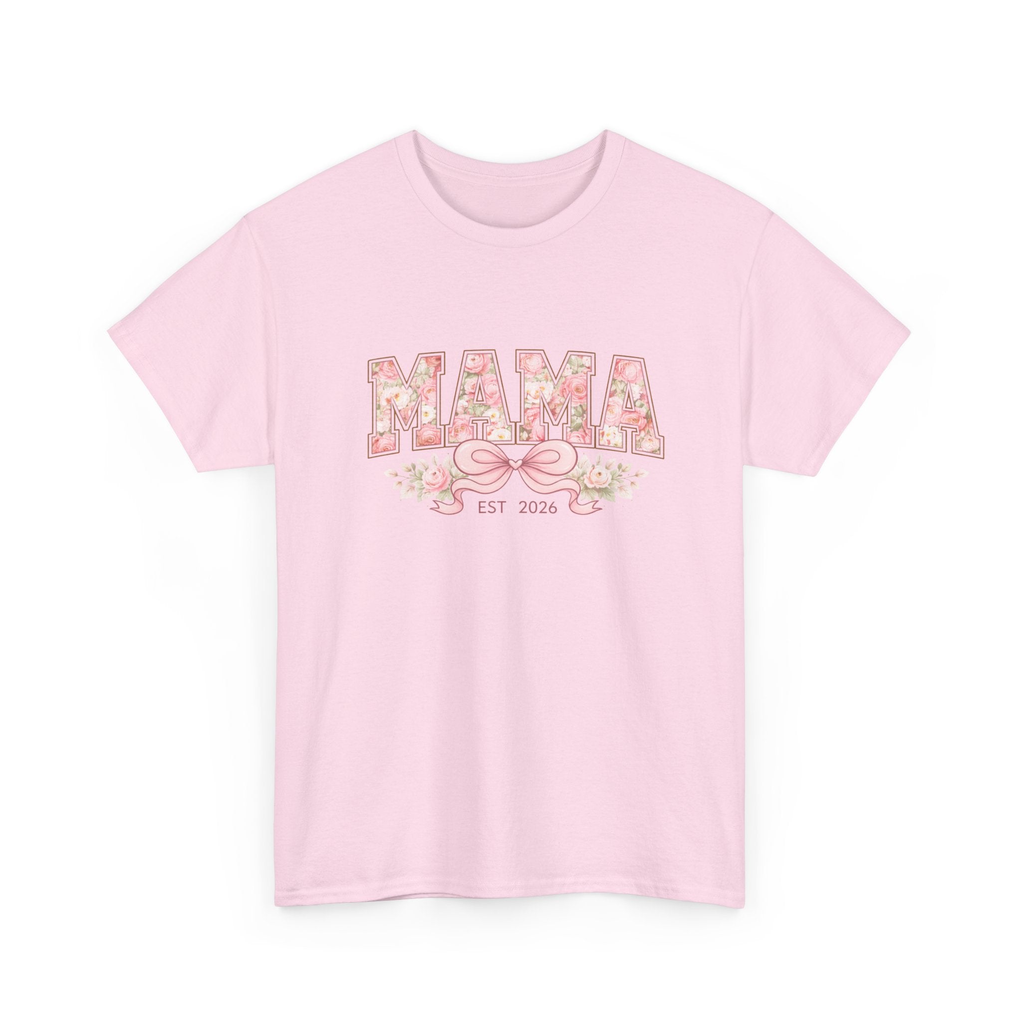 Mama Est. 2024 Floral T-Shirt — Mother's Day New Mom Gift