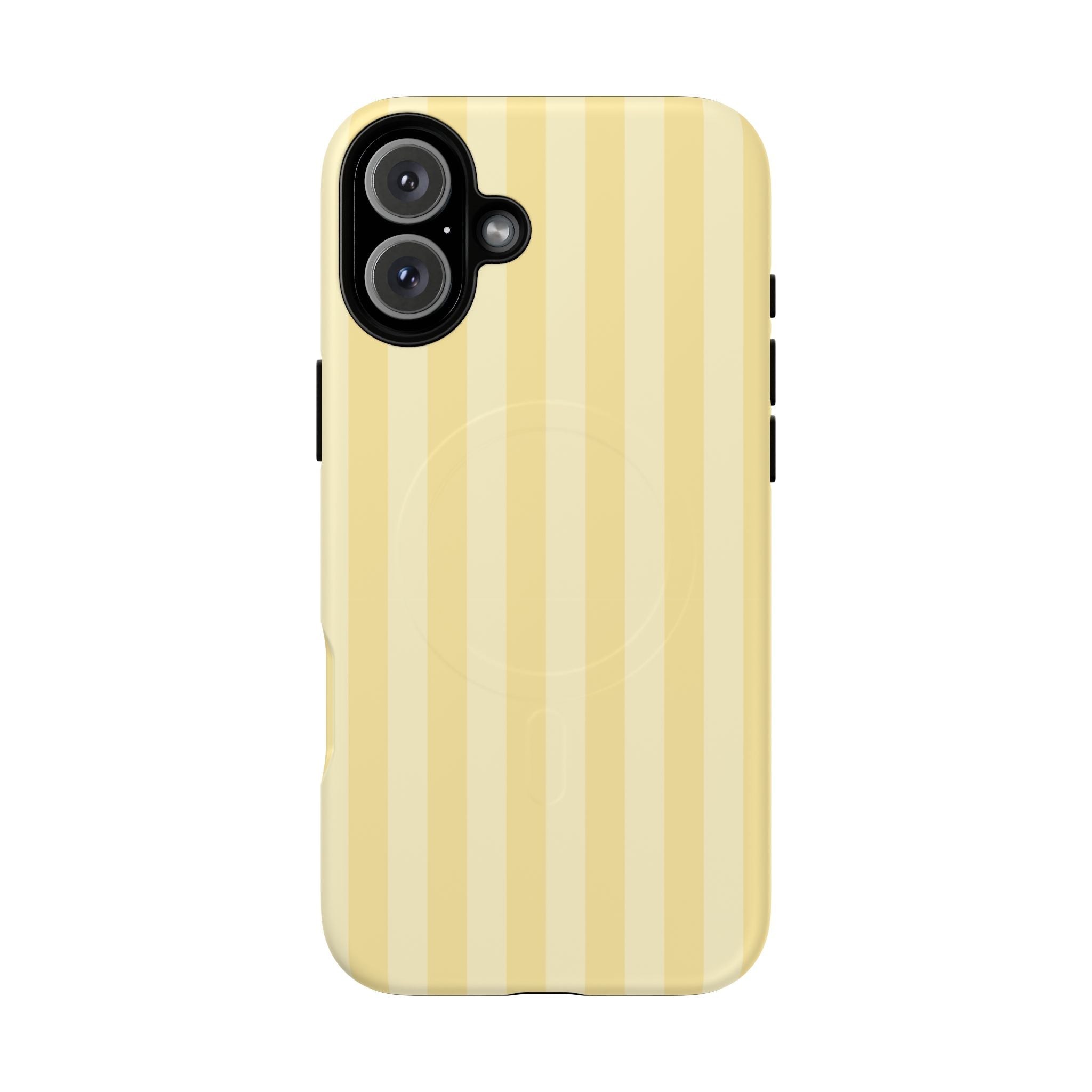 Butter Yellow MagSafe iPhone Case – Dual-Layer Protective Cover