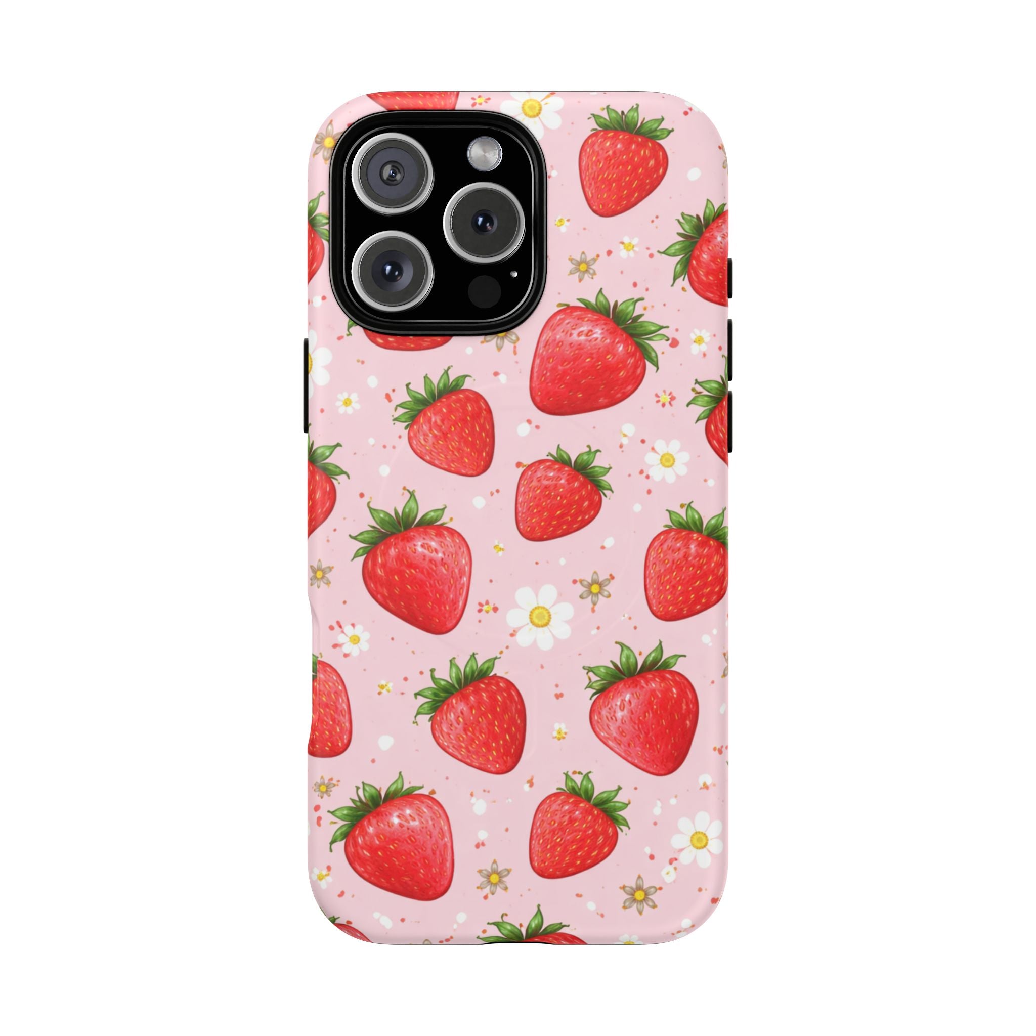 Strawberry iPhone Case – MagSafe Compatible