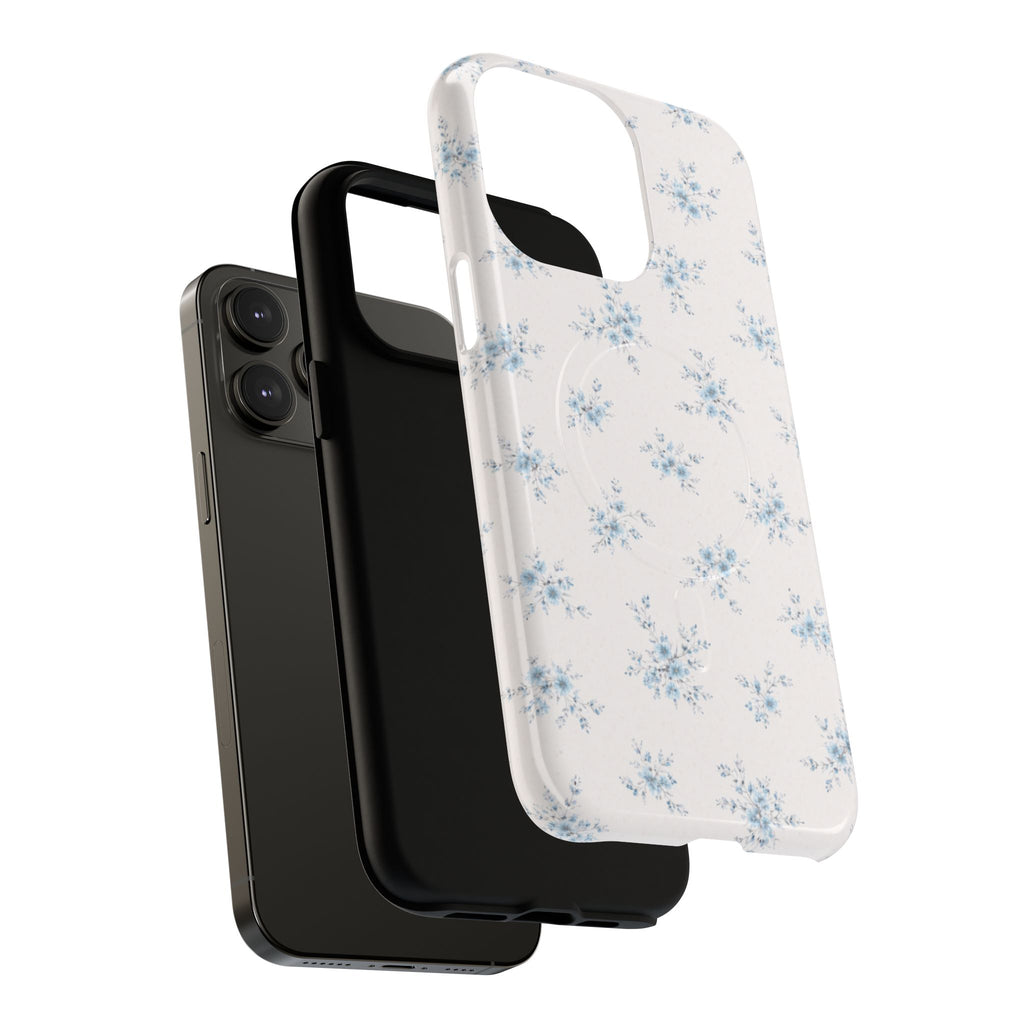 Floral Blue Sprig iPhone Case – MagSafe Compatible
