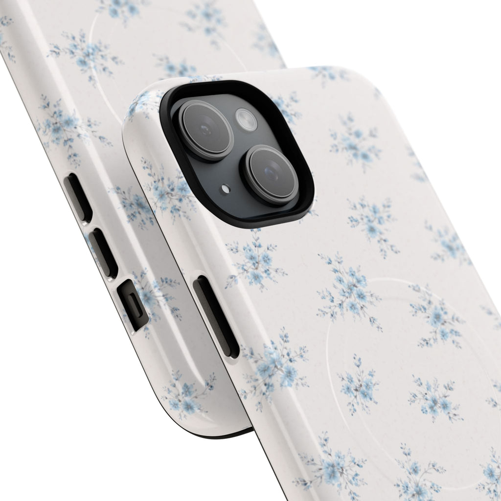 Floral Blue Sprig iPhone Case – MagSafe Compatible