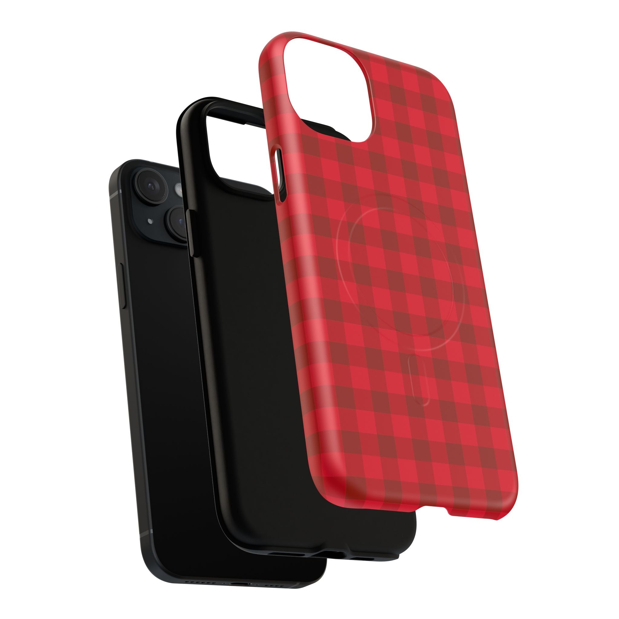 Red Buffalo Plaid iPhone Case – MagSafe Compatible