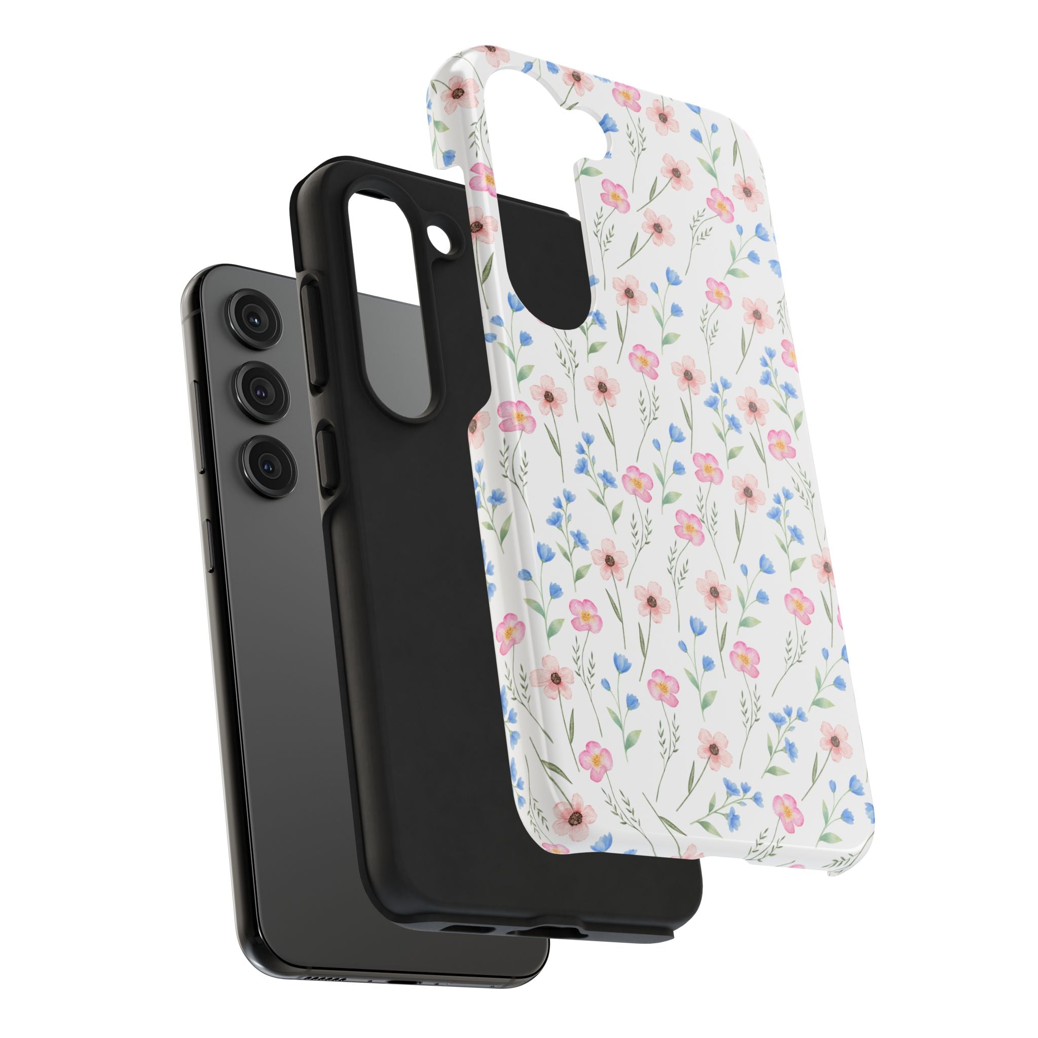 Wildflower Meadow Tough Samsung Case – Pastel Floral Protective Phone Cover