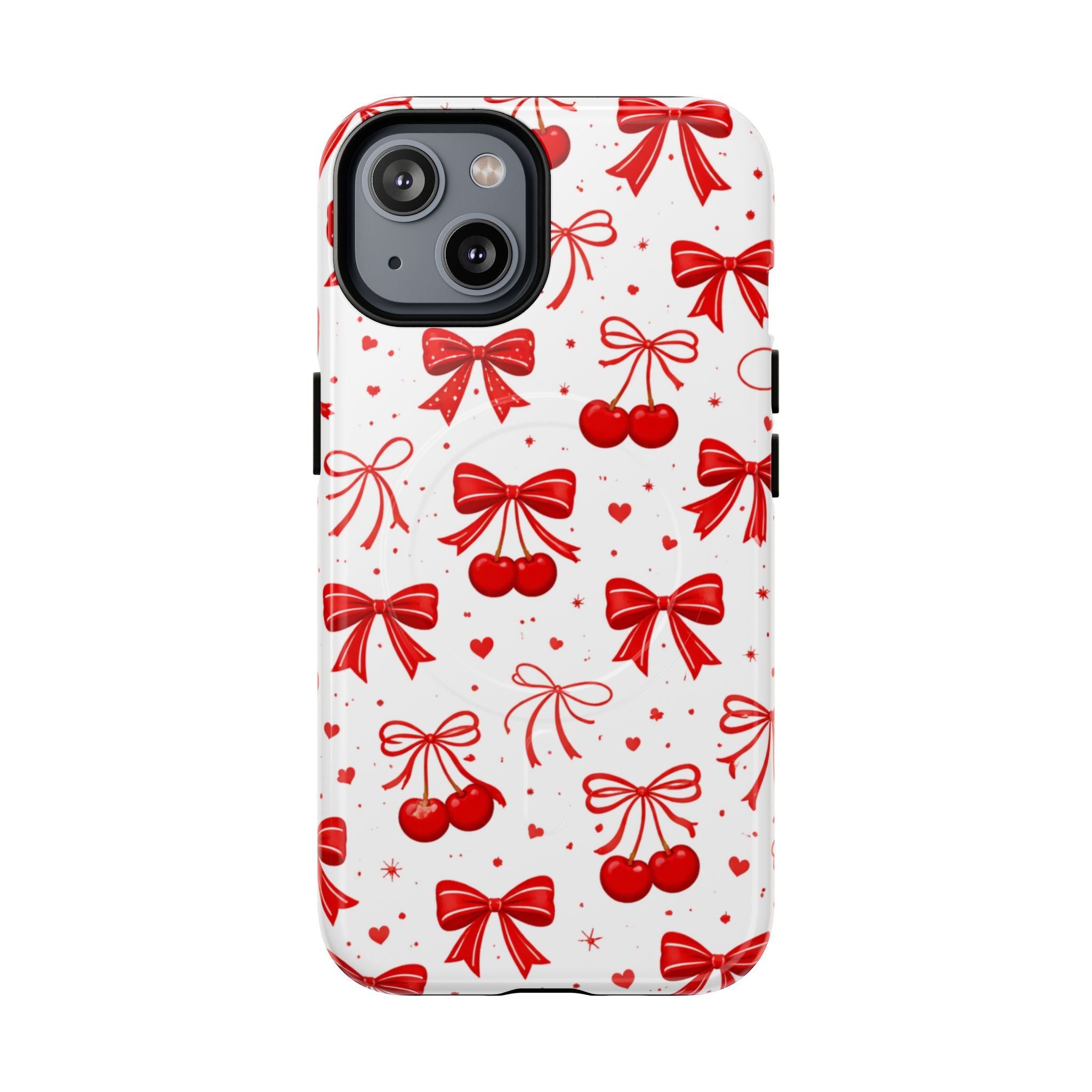 Cherry Bow iPhone Case – MagSafe Compatible