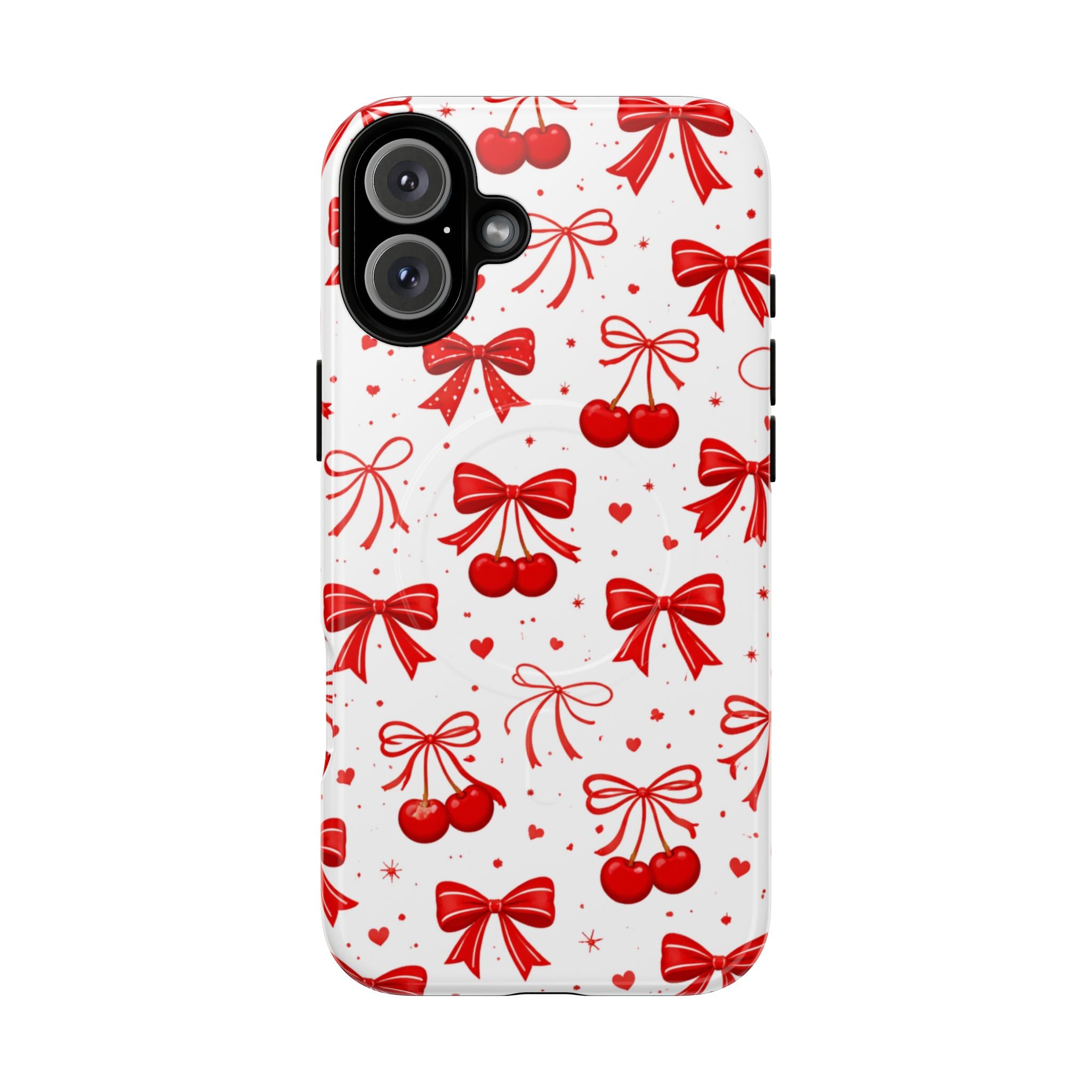 Cherry Bow iPhone Case – MagSafe Compatible