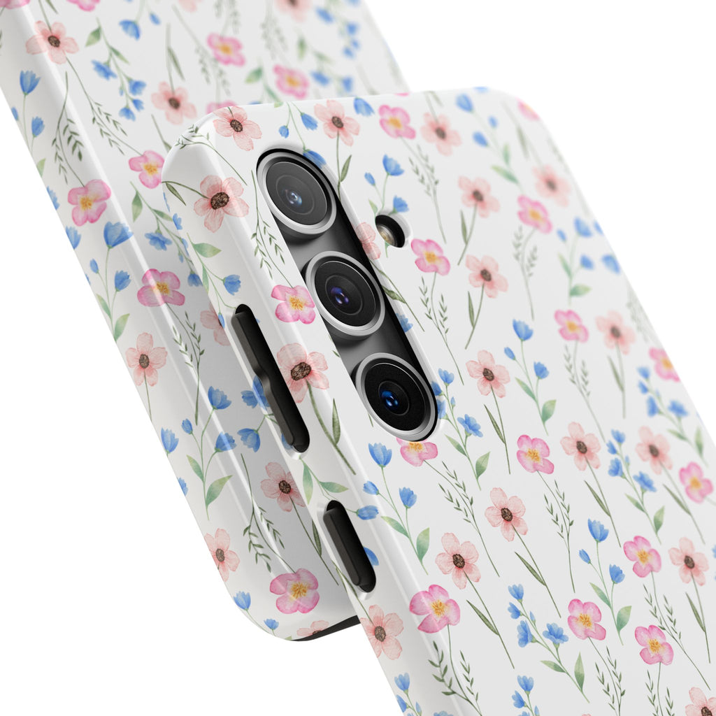 Wildflower Meadow Tough Samsung Case – Pastel Floral Protective Phone Cover