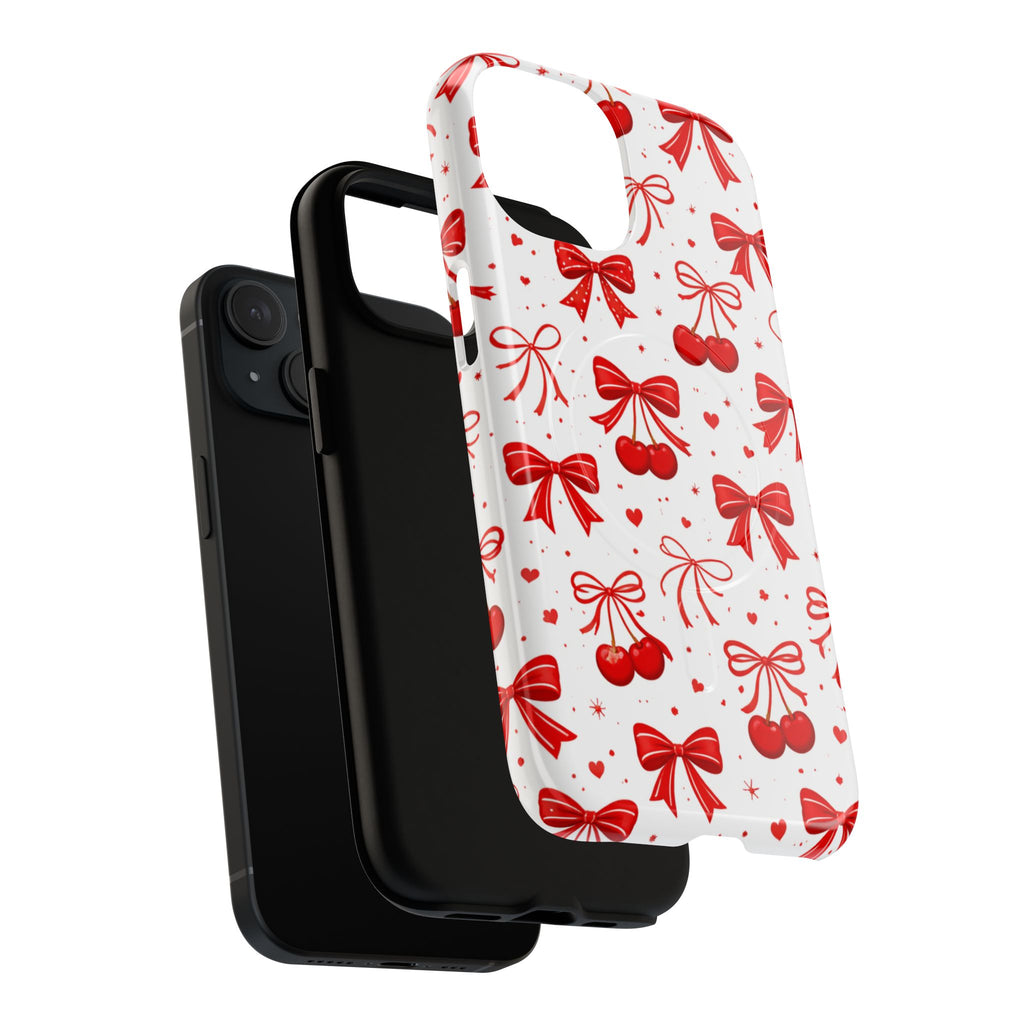 Cherry Bow iPhone Case – MagSafe Compatible