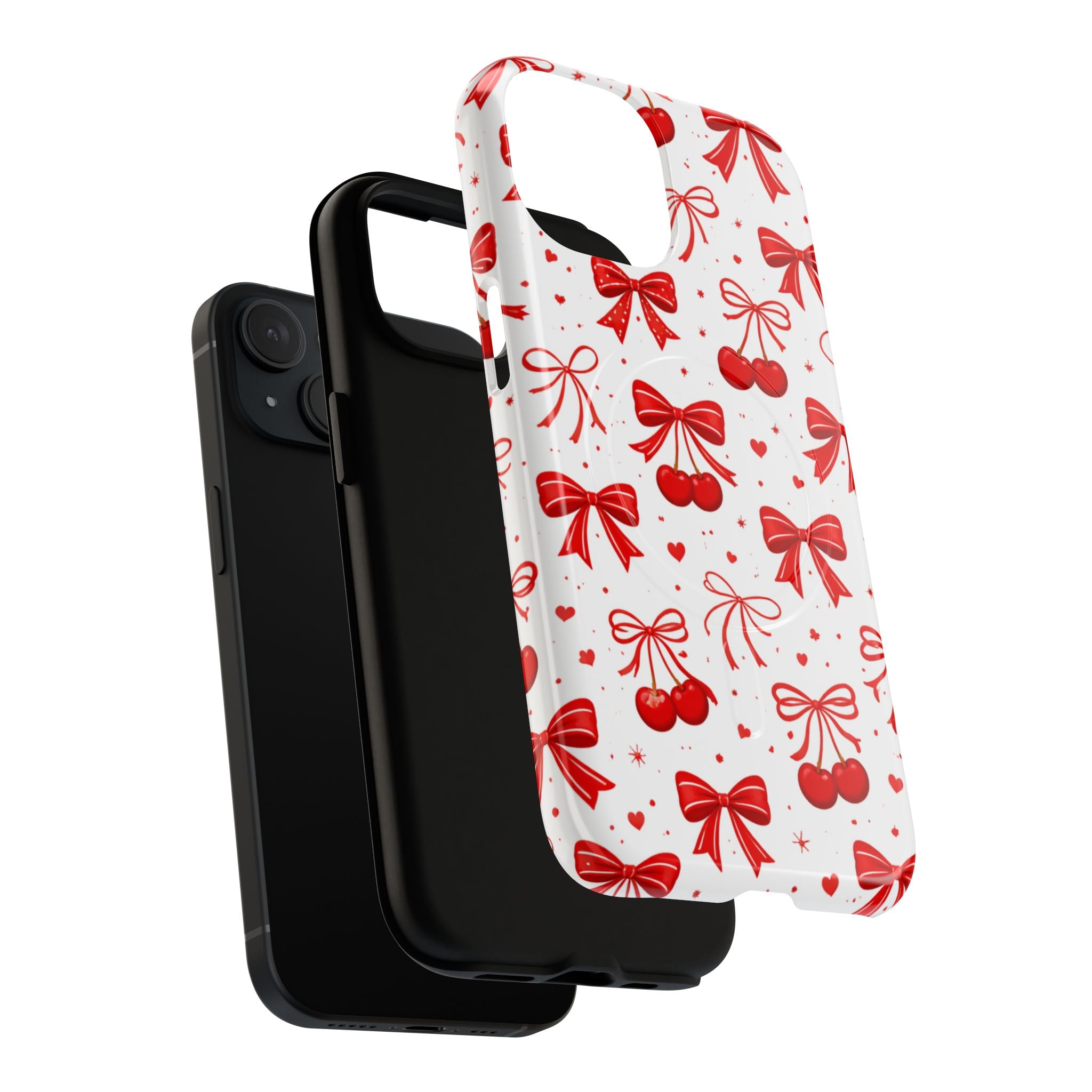 Cherry Bow iPhone Case – MagSafe Compatible