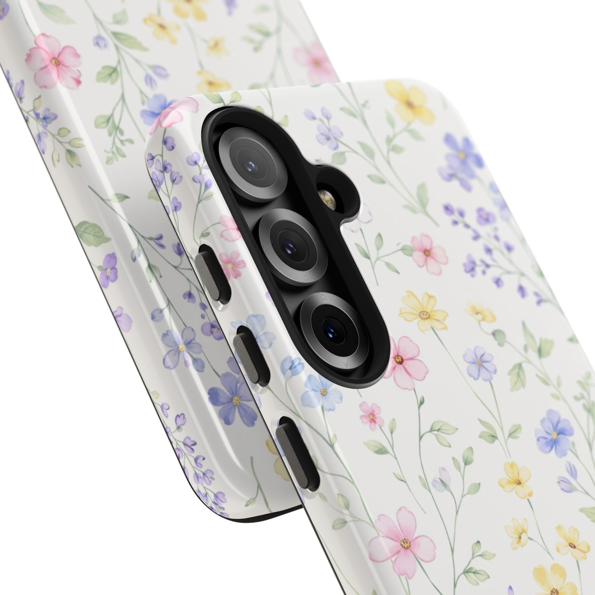 Pastel Wildflower Pattern Tough Samsung Galaxy  Phone Case | Floral Spring Phone Case