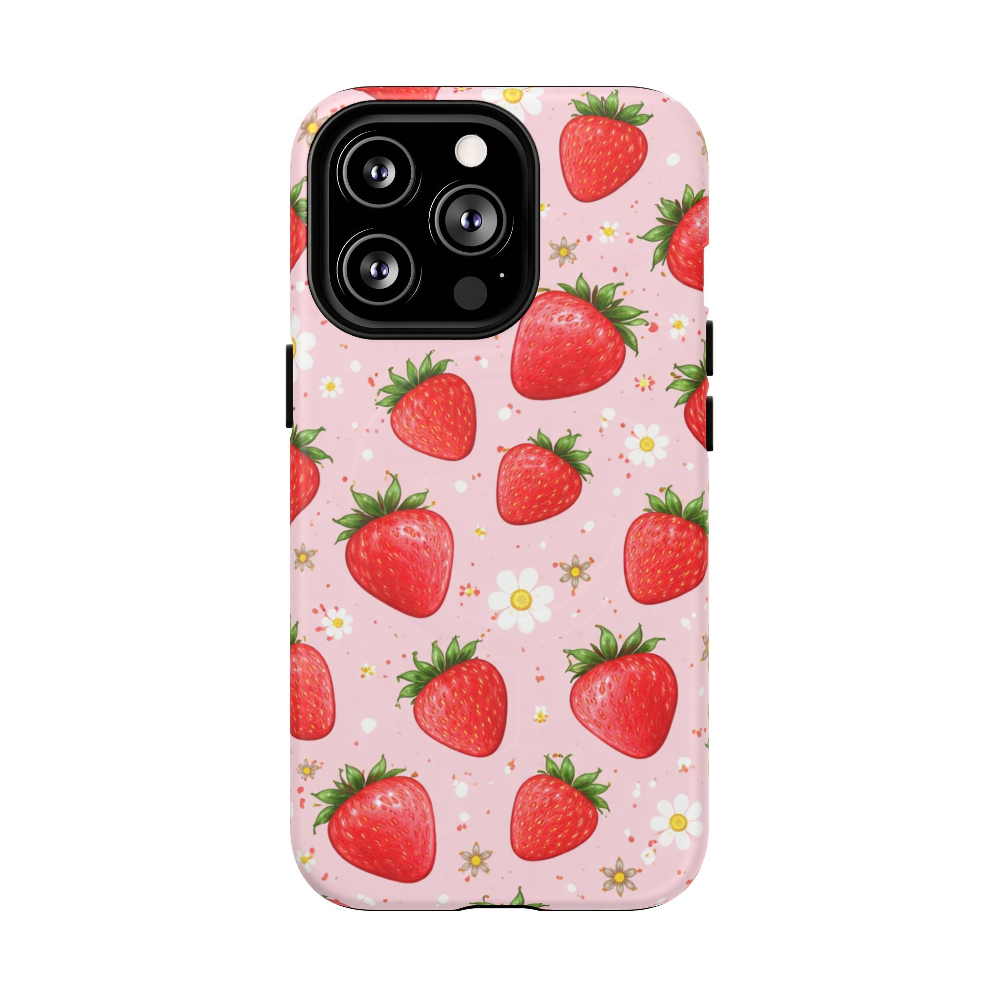 Strawberry iPhone Case – MagSafe Compatible