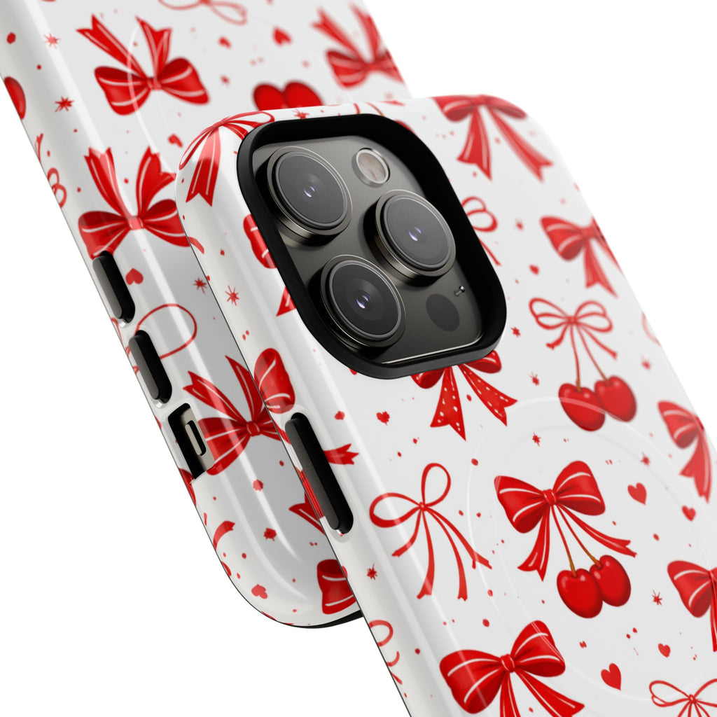Cherry Bow iPhone Case – MagSafe Compatible