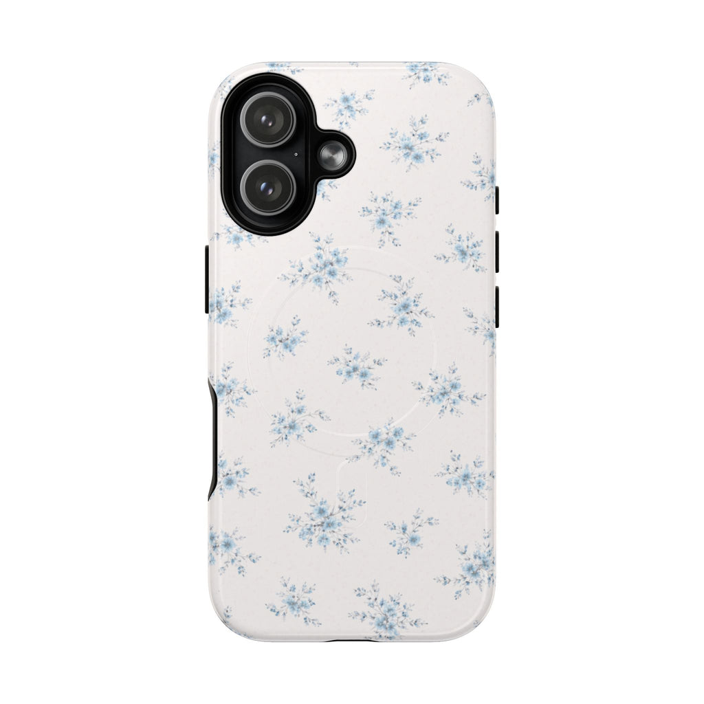 Floral Blue Sprig iPhone Case – MagSafe Compatible