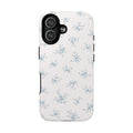 Floral Blue Sprig iPhone Case – MagSafe Compatible